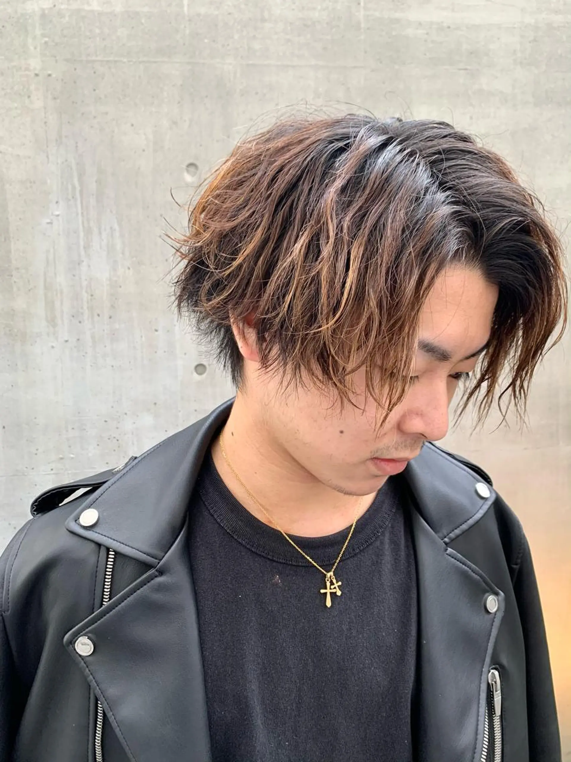 ミディアム カット パーマ 倉林隆一/艶髪🌸 透明感/髪質改善のヘアスタイル