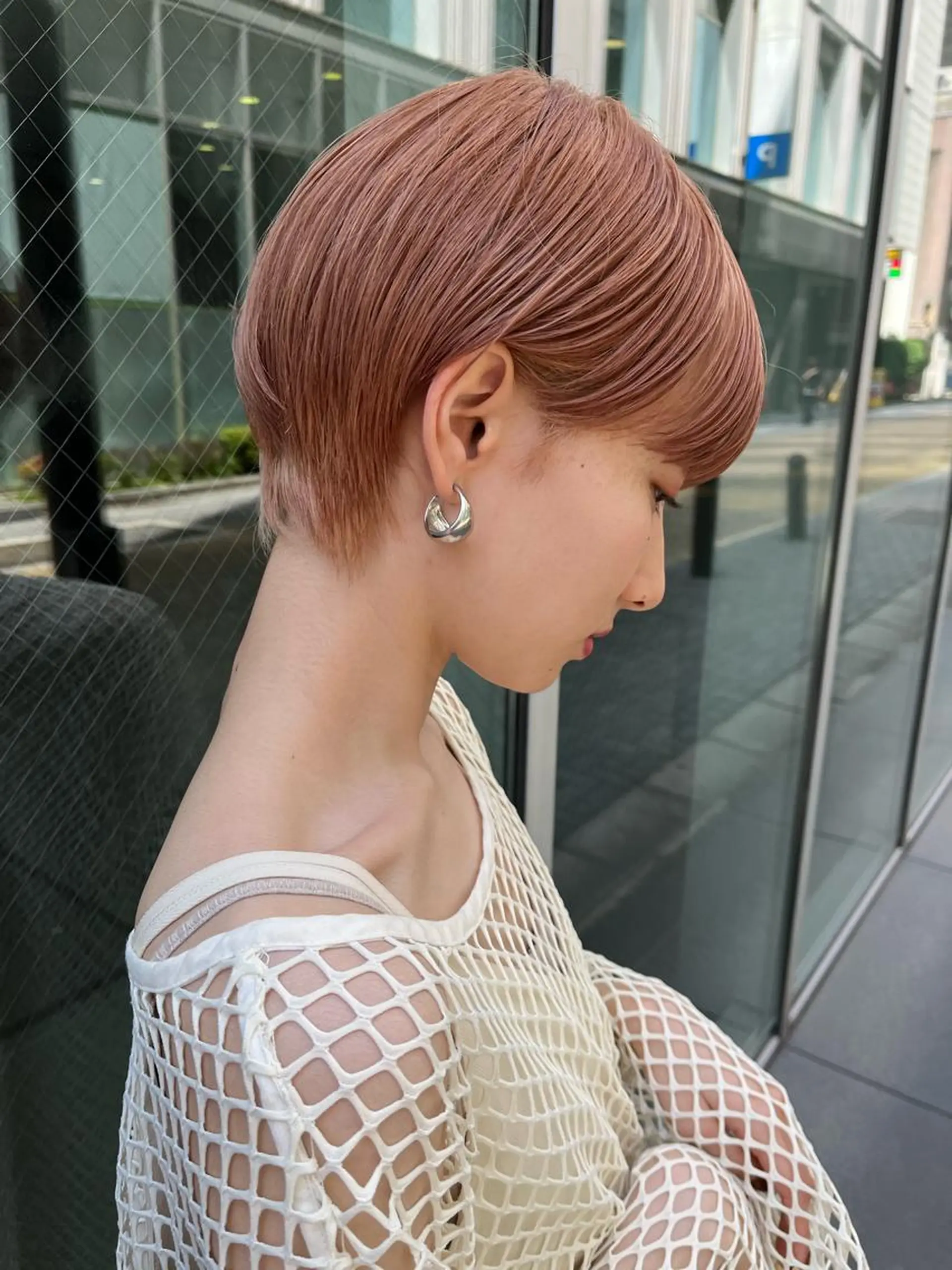 ショート カラー パーマ ヘアアレンジ ✨艶髪✨ 奈須晴香のヘアスタイル
