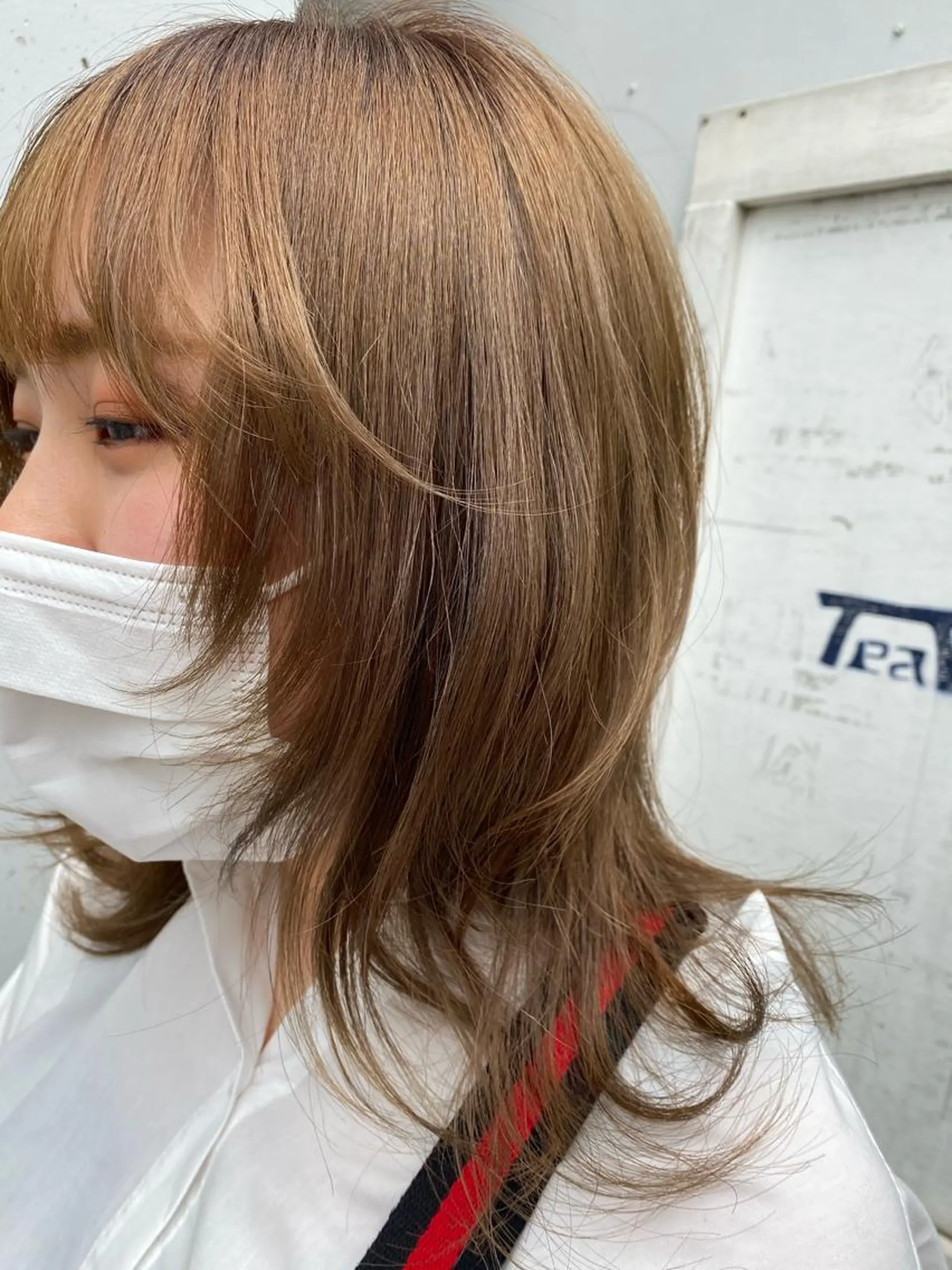 セミロング カラー お任せヘア☘️☘️ 及川渚のヘアスタイル