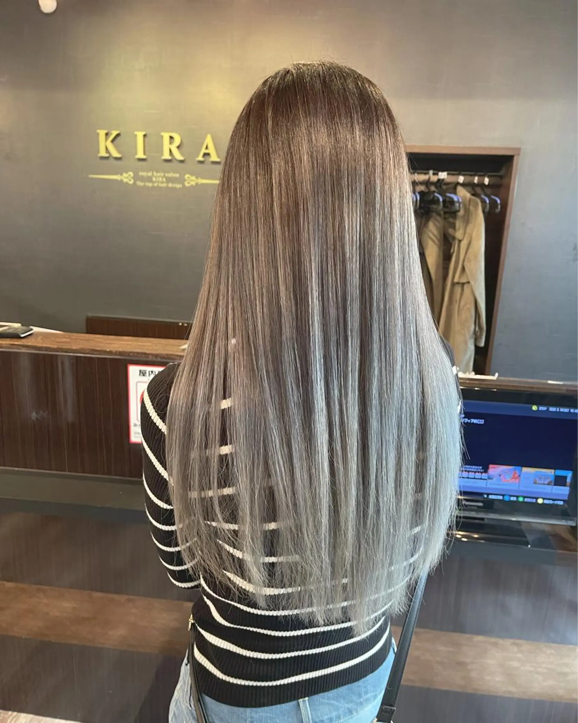 ロング KIRA スズキ タクヤ／店長のヘアスタイル