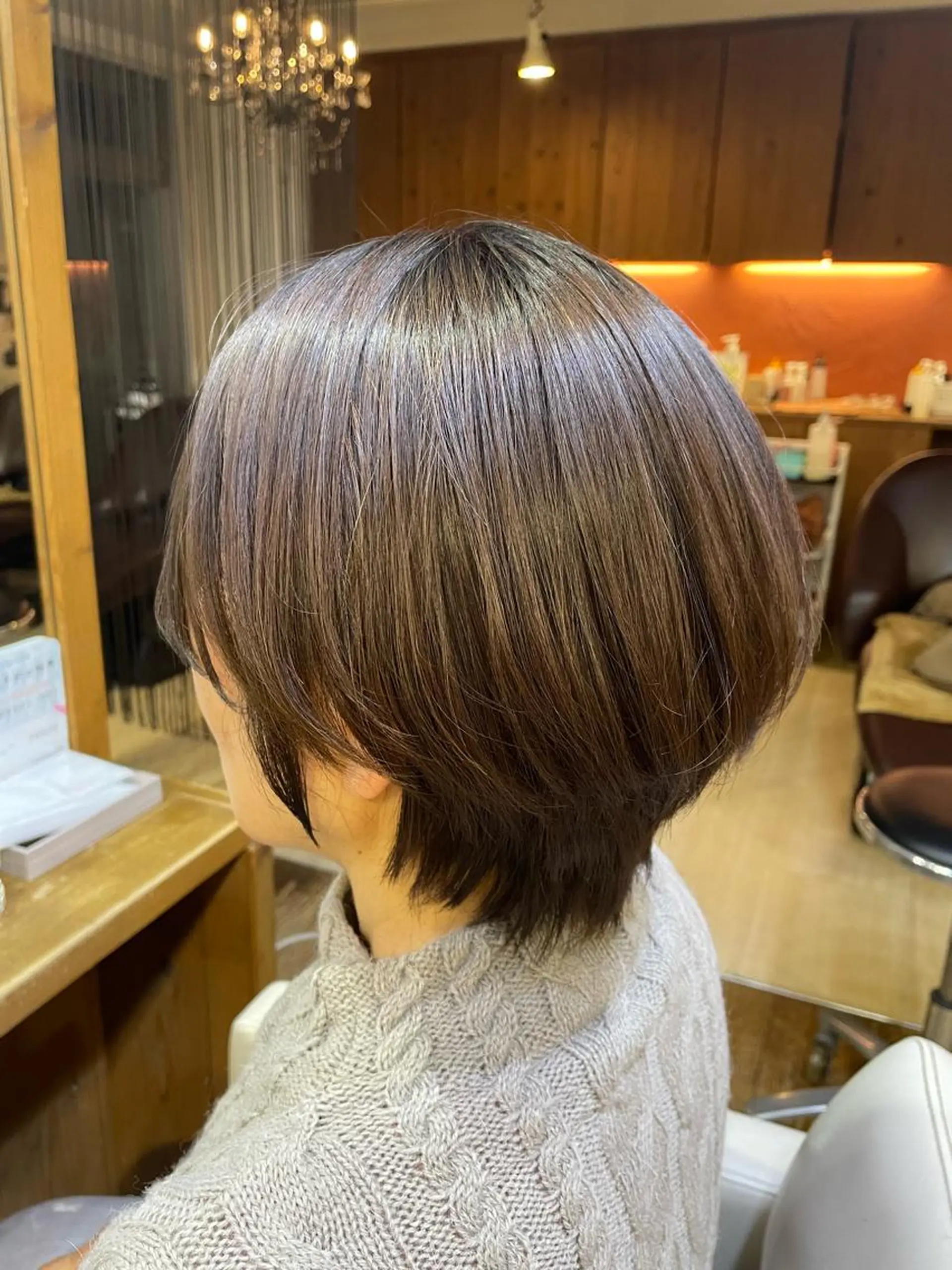 ショート 髪質改善 ショートヘア 縮毛矯正 山木 裕子のヘアスタイル