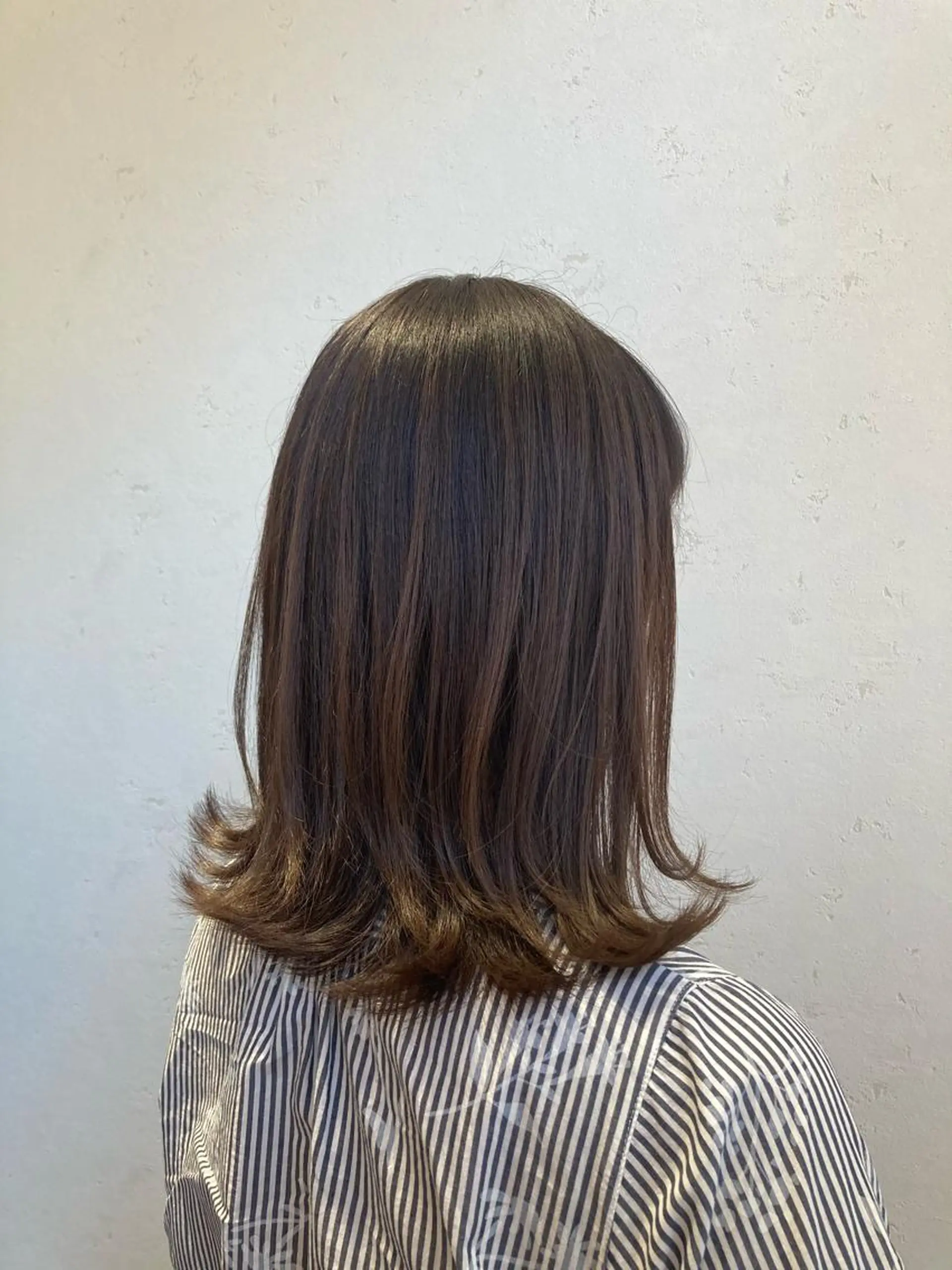 ミディアム カラー カット ヘアカラー トリートメント 池田 寿子のヘアスタイル