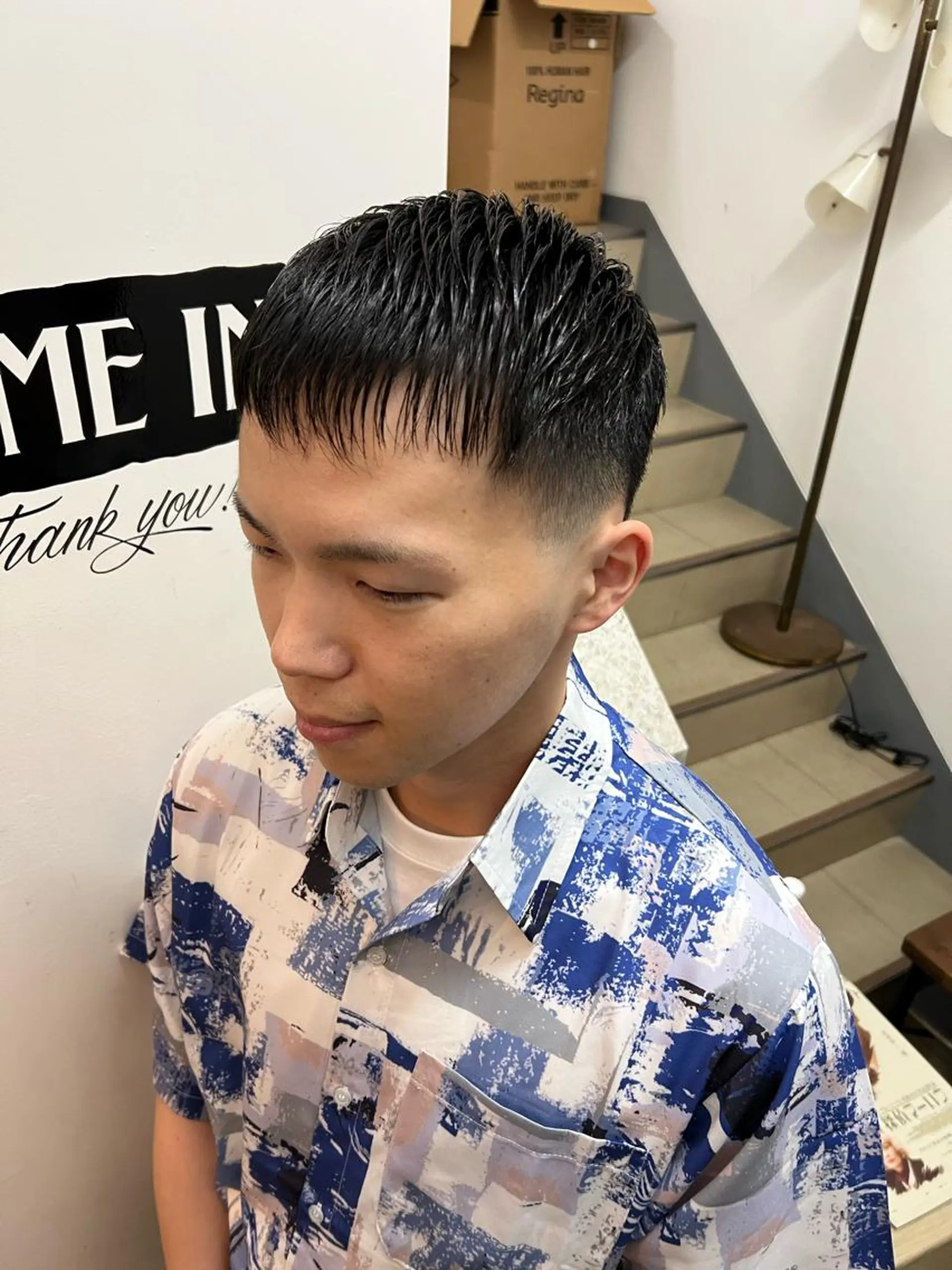 ショート 大久保 竣太のヘアスタイル