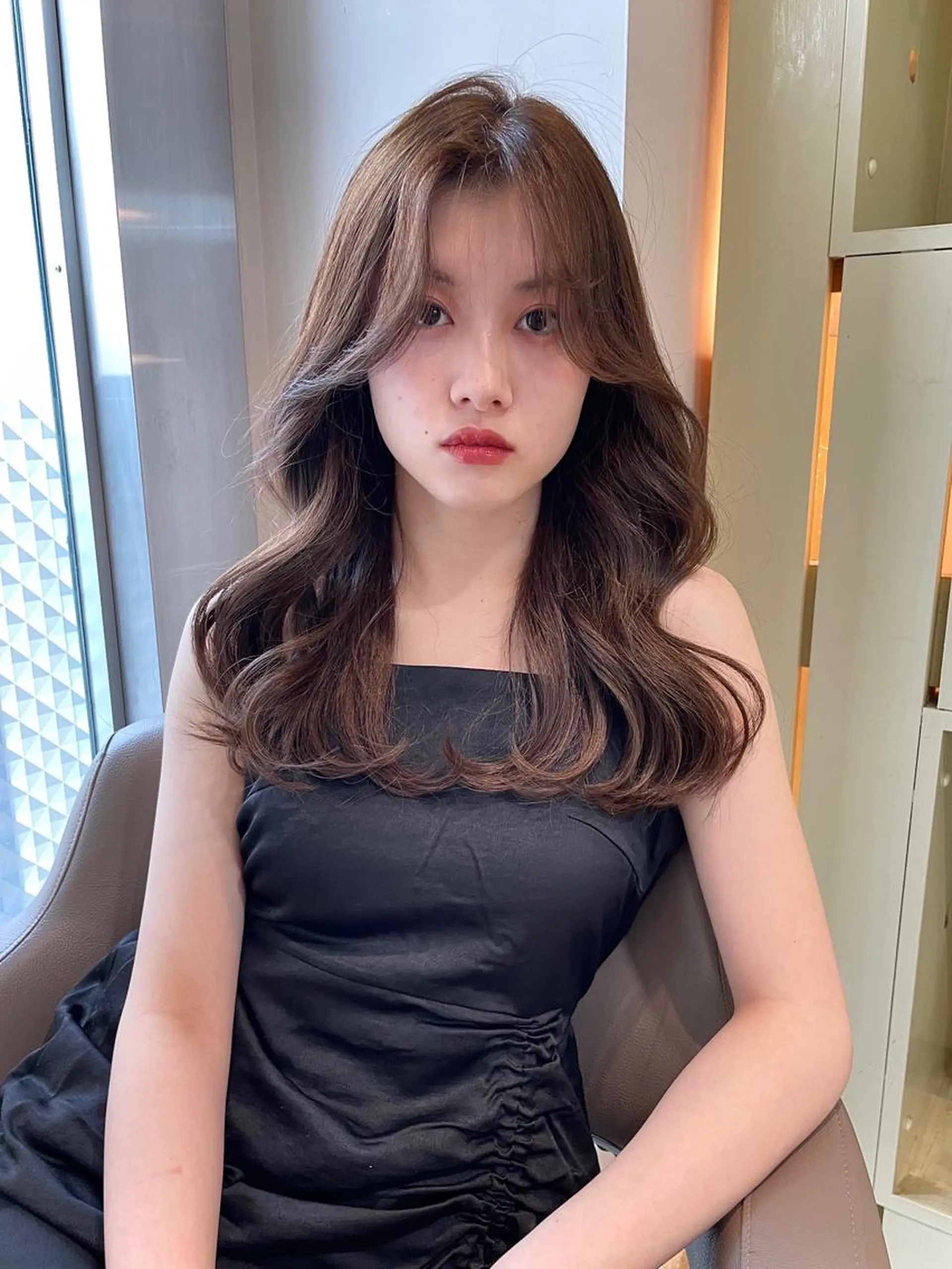 セミロング 山越 柚果のヘアスタイル