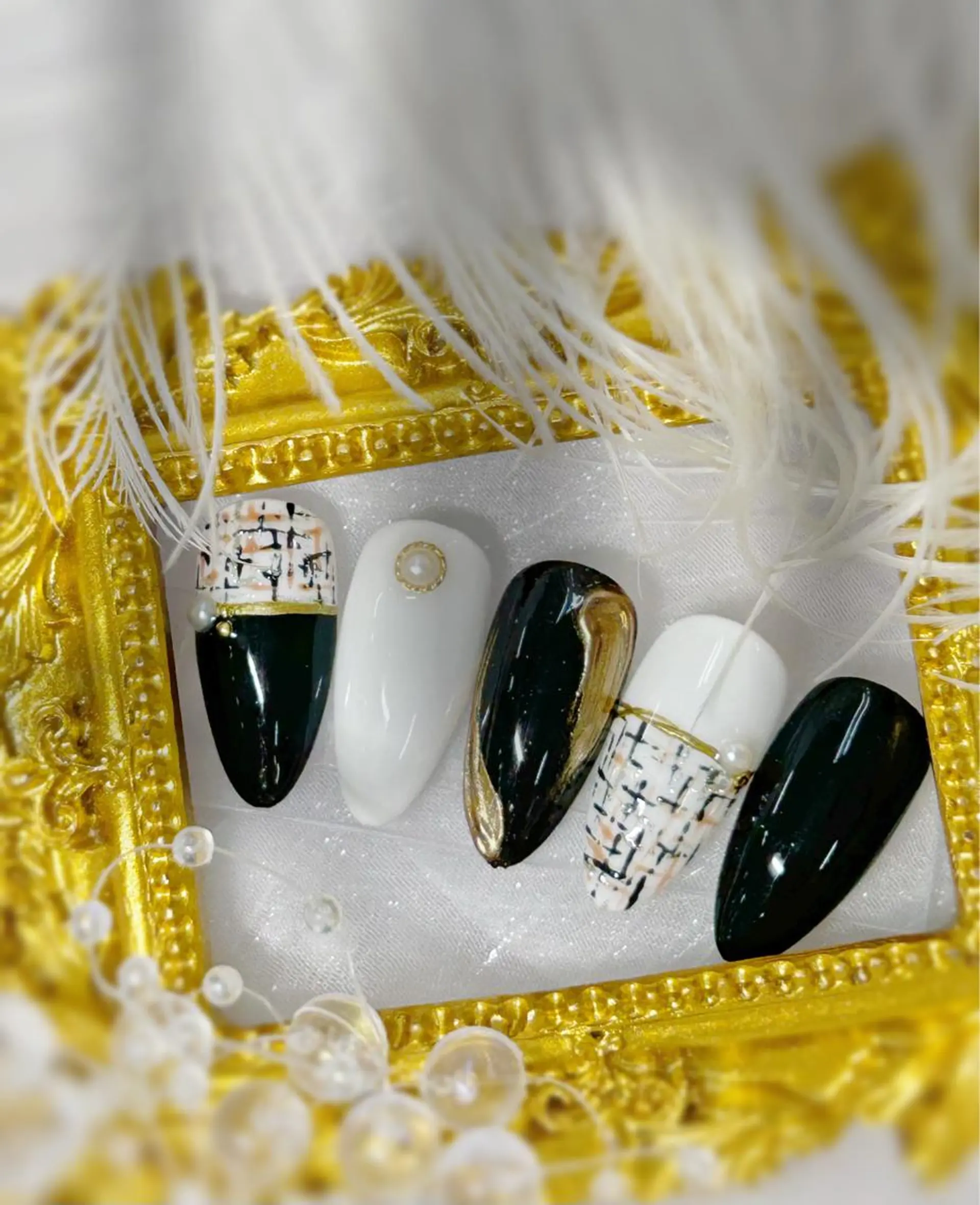 ネイル ハンドネイル ハンドケア ハク キのネイルデザイン