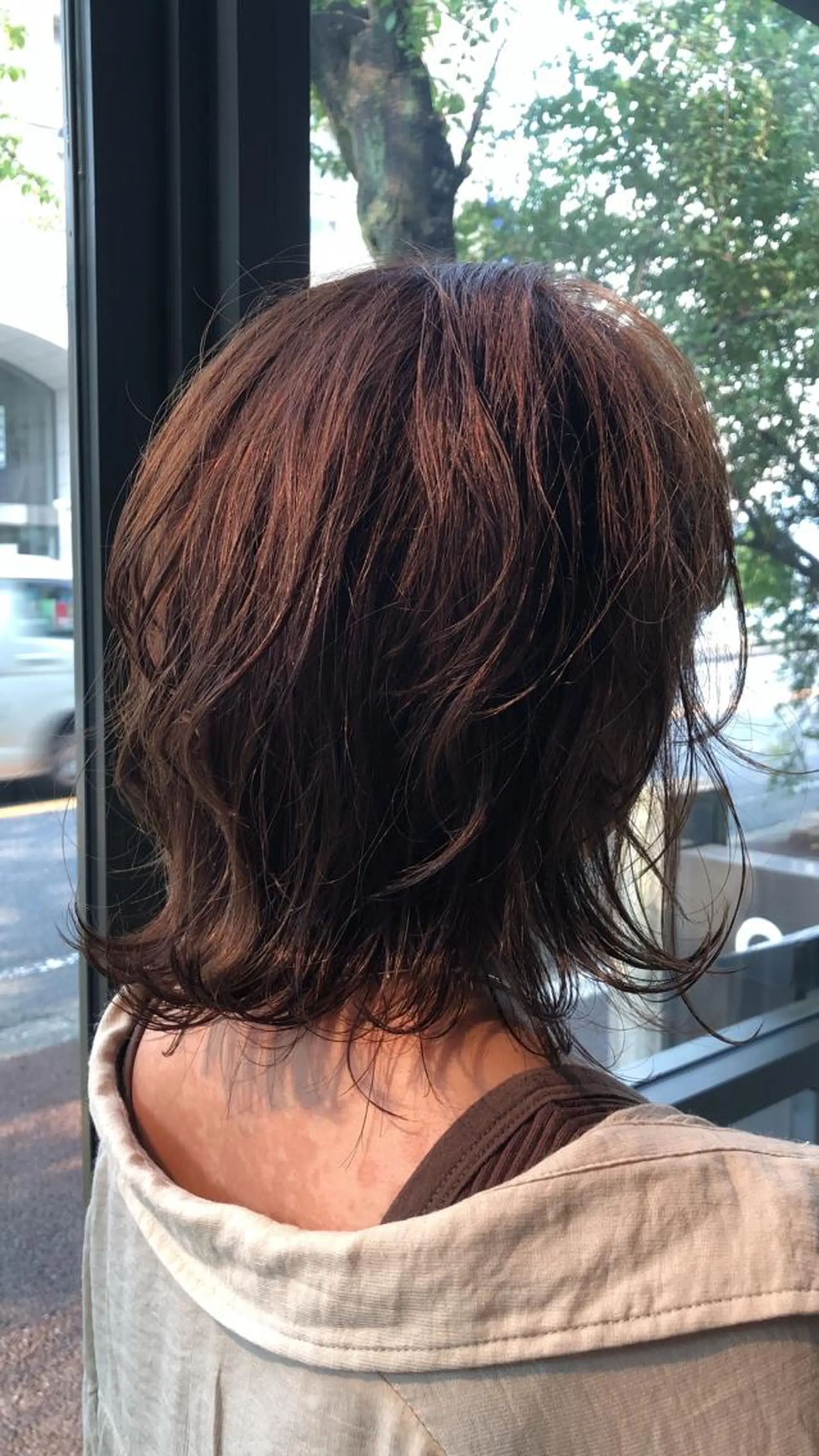 ミディアム くせ毛 ヘアカラー 松本  夏海のヘアスタイル