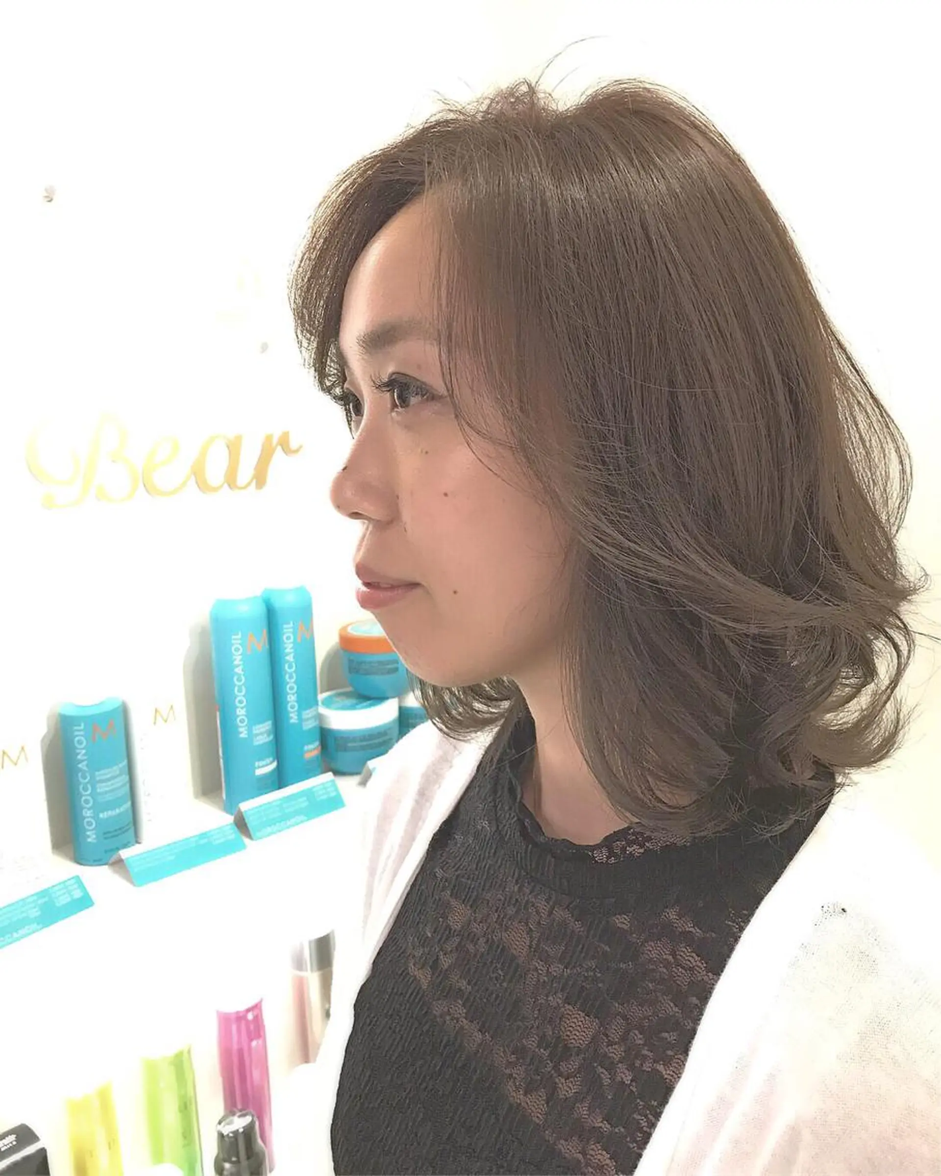 カラー アッシュ ブルーカラー ブルーアッシュ takebuchi harukaのヘアスタイル