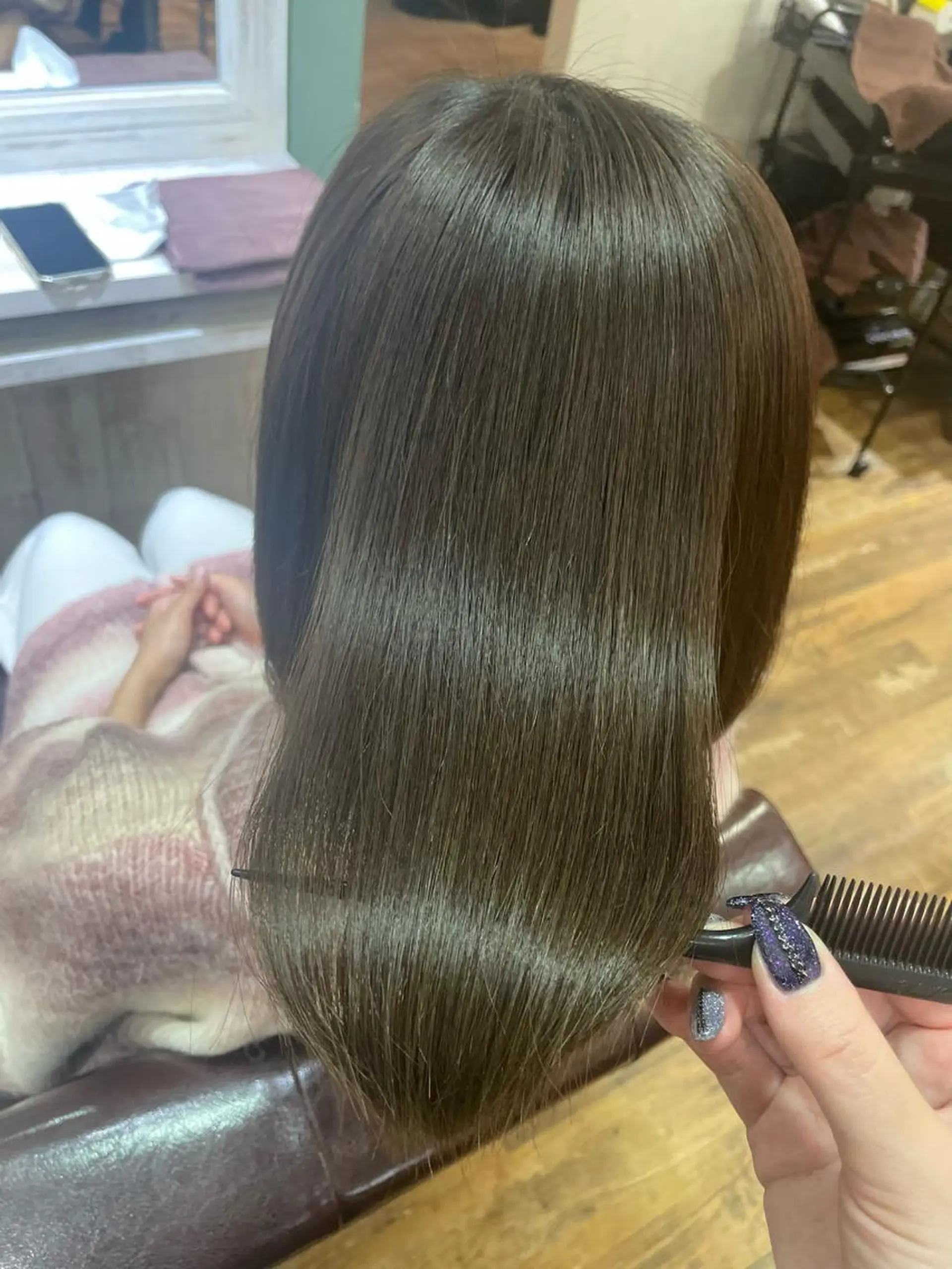 ミディアム カラー 髪質改善 トリートメント カット ヘアカラー トリートメント 極艶透明感カラー🐰 髪質改善/出雲つぐみのヘアスタイル