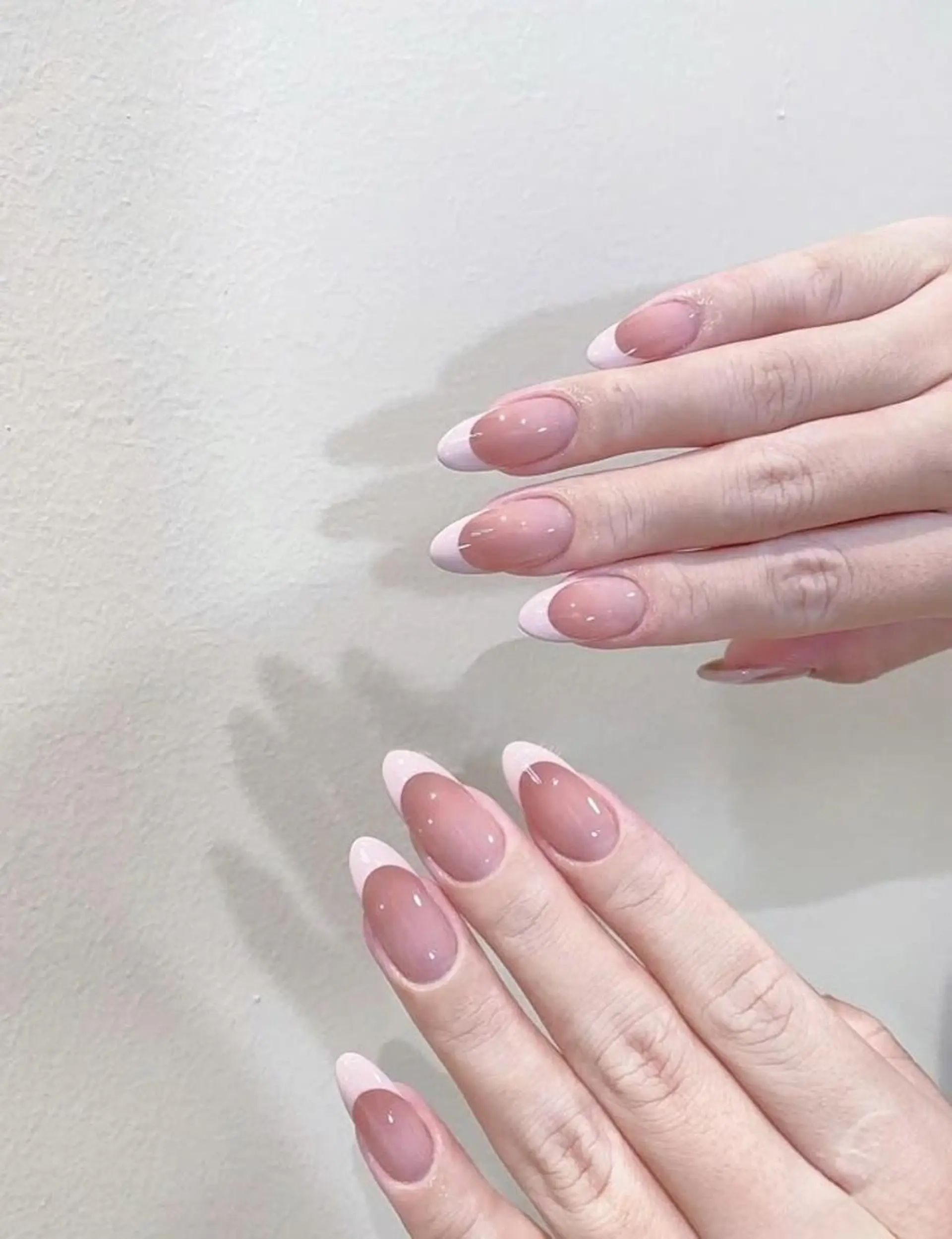 ネイル 長さ出し フレンチネイル グラデーション 卒業式 マグネットネイル ハンドネイル MIHANA YUKIのネイルデザイン