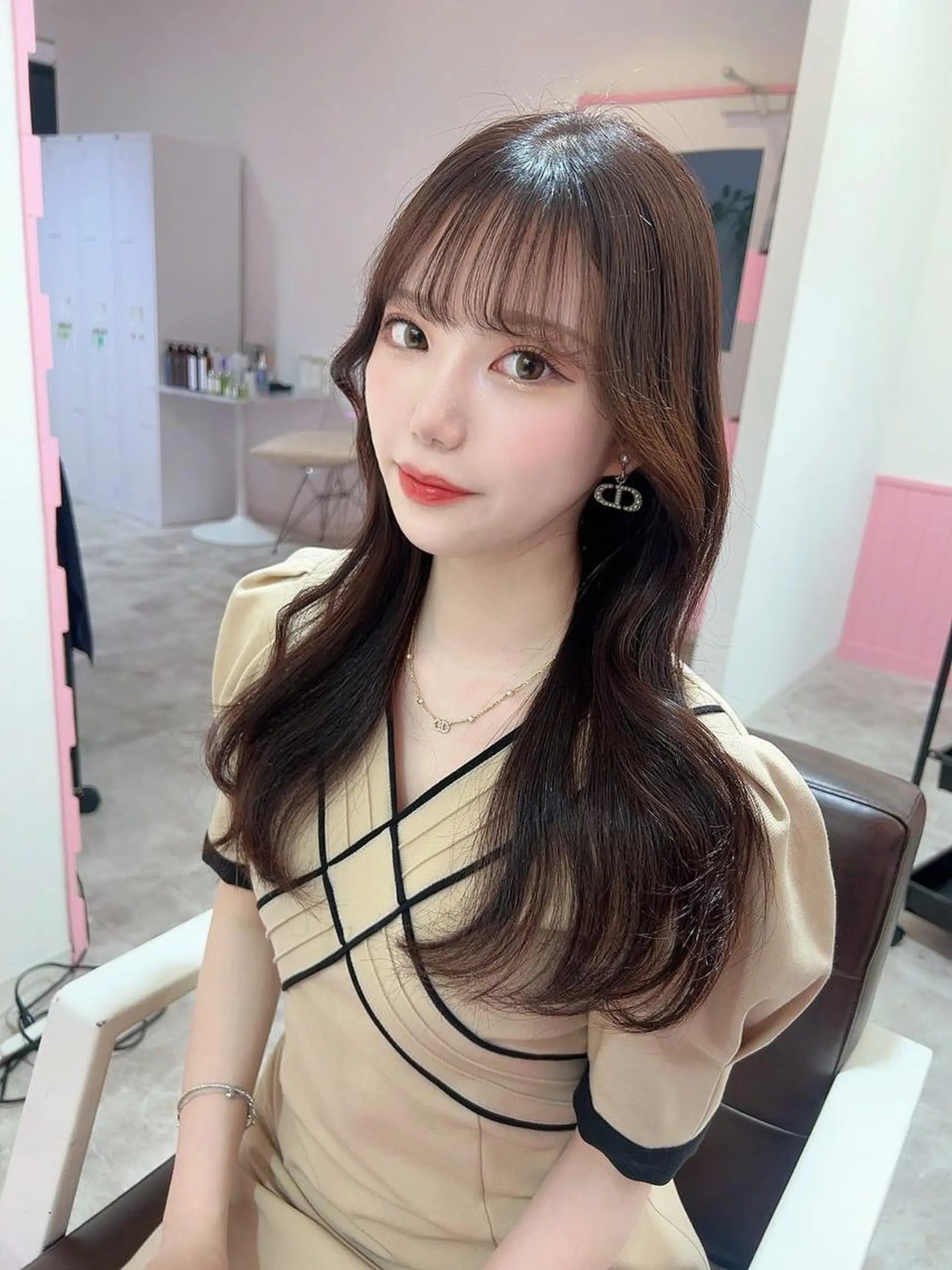 ロング 髪質改善韓国レイヤー SHIORI🦋のヘアスタイル