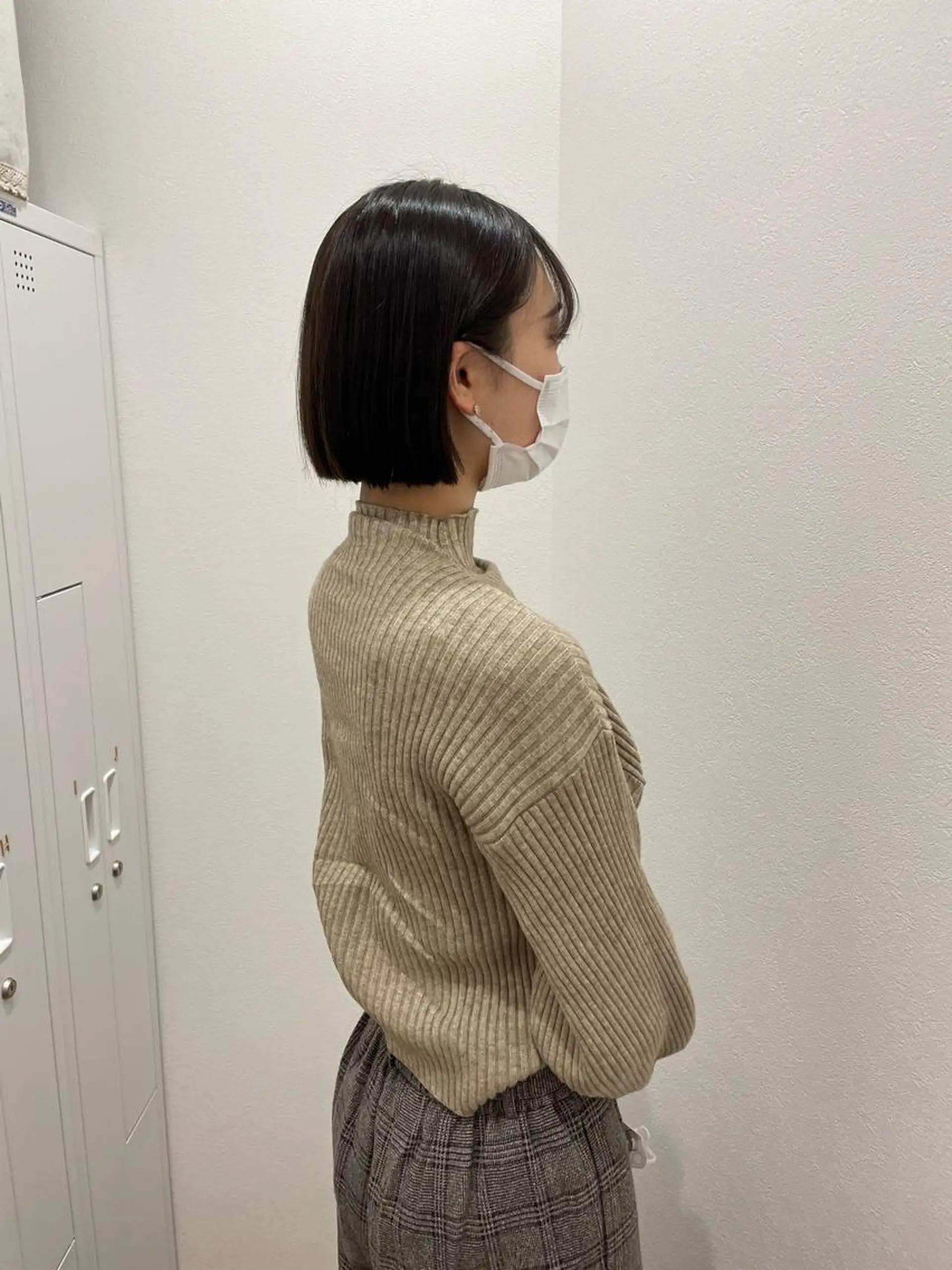 ショート カラー 切りっぱなしボブ ボブ カット トリートメント 山本 愛永のヘアスタイル