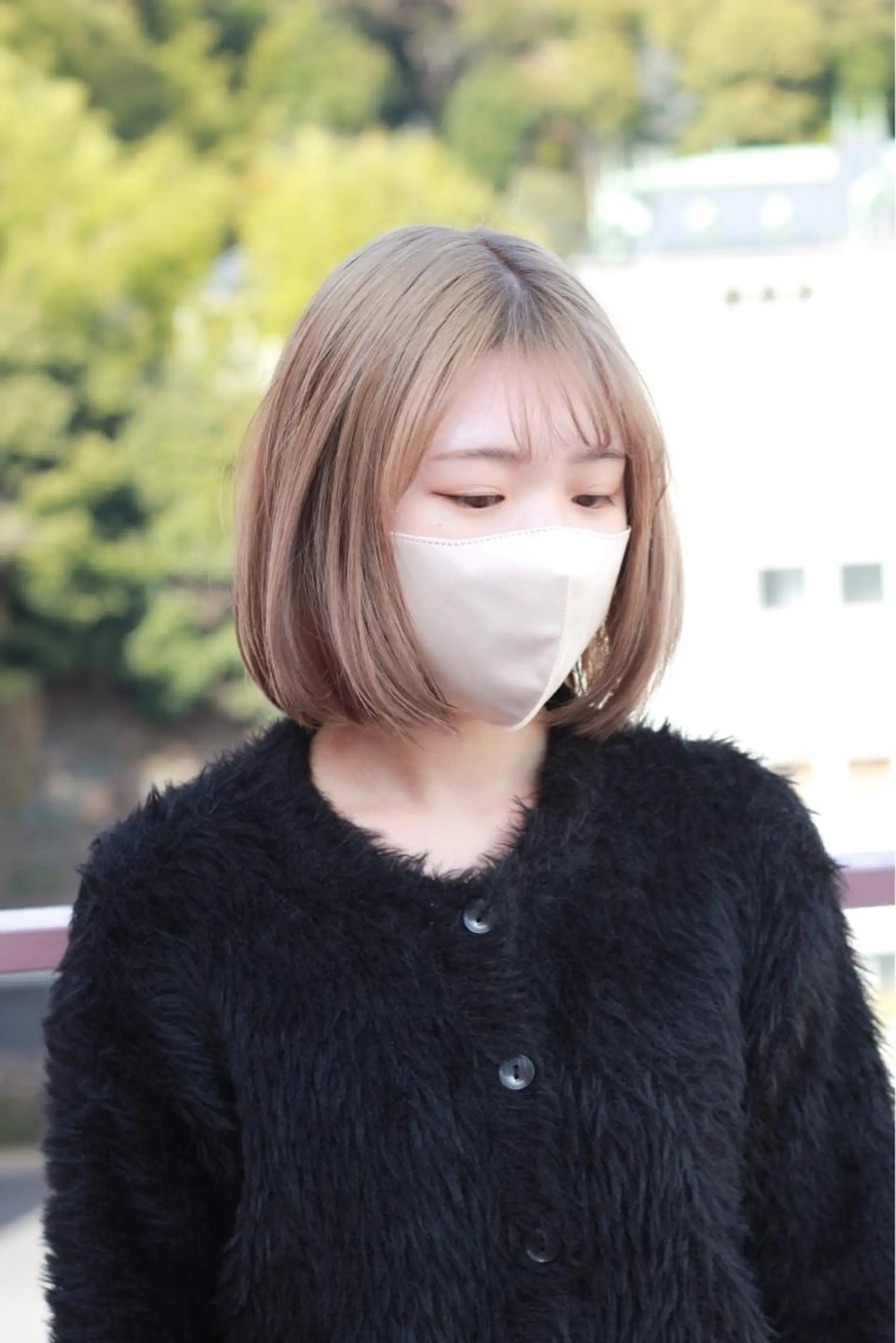 ショート カラー ベージュカラー ミルクティーベージュ ホワイトミルクティーベージュ ヘアカラー Viage （ビアージュ）のヘアスタイル