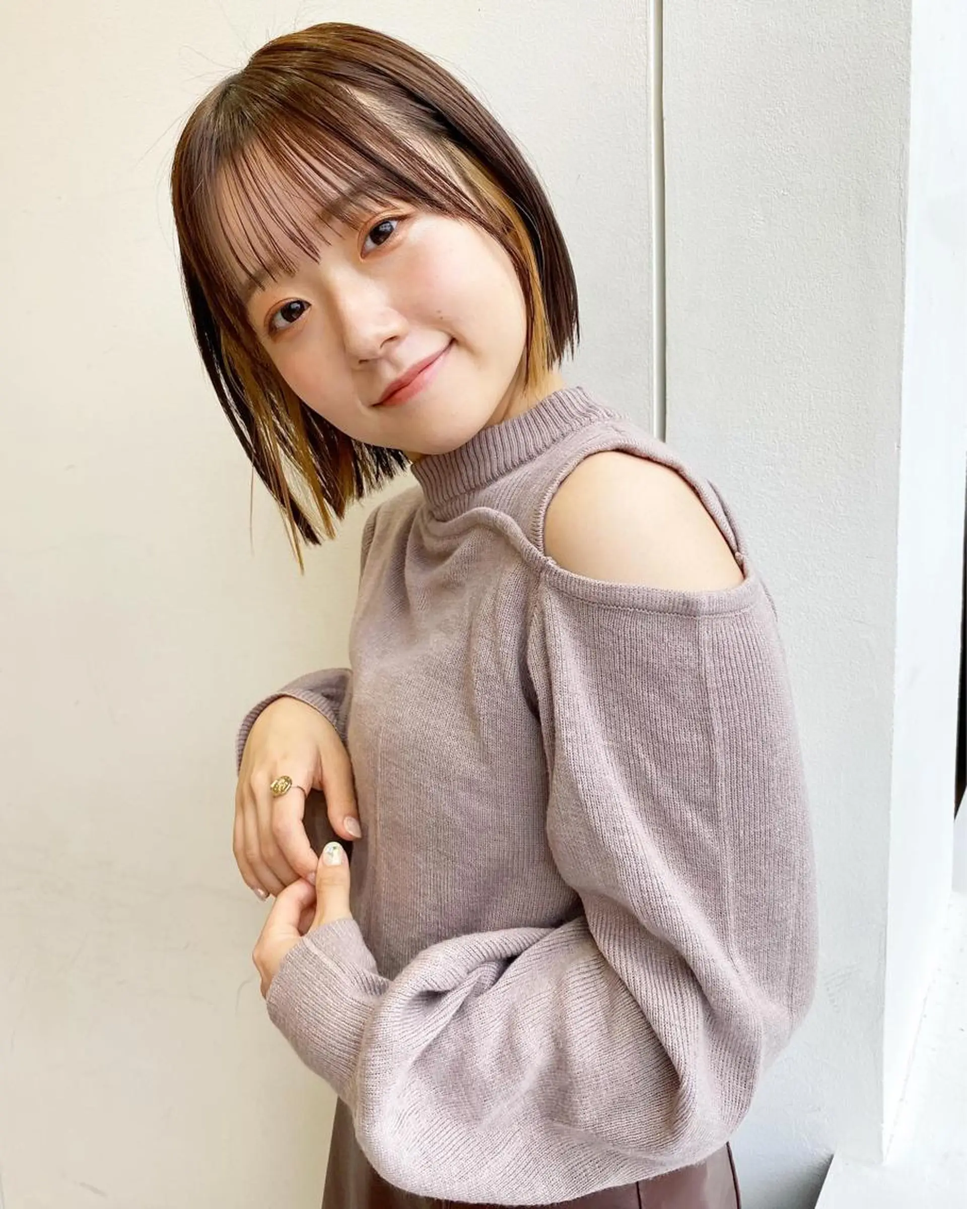 ショート カラー 店長/mao/ 前髪/顔周りカットのヘアスタイル