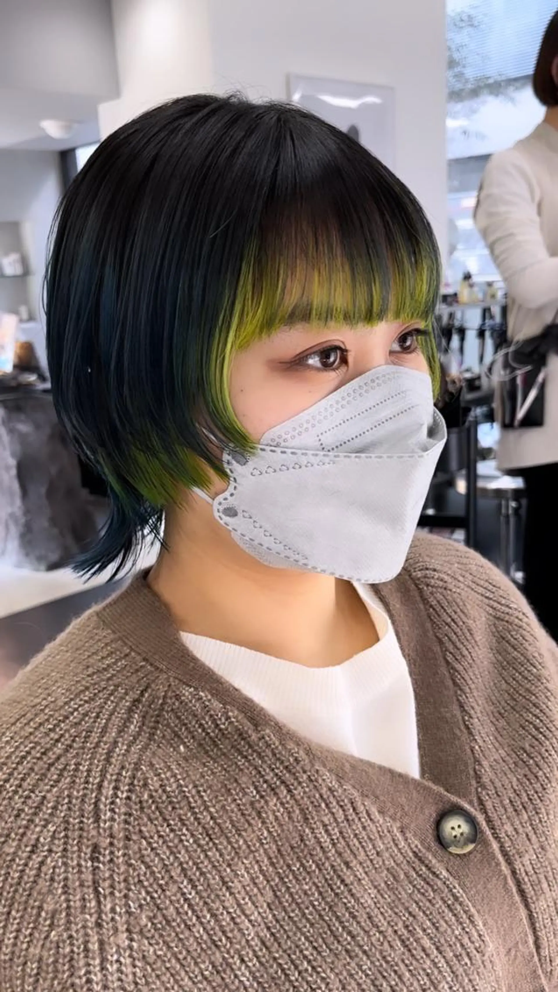 ミディアム ヘアカラー 似合わせパーマ/ 山本銀次郎のヘアスタイル