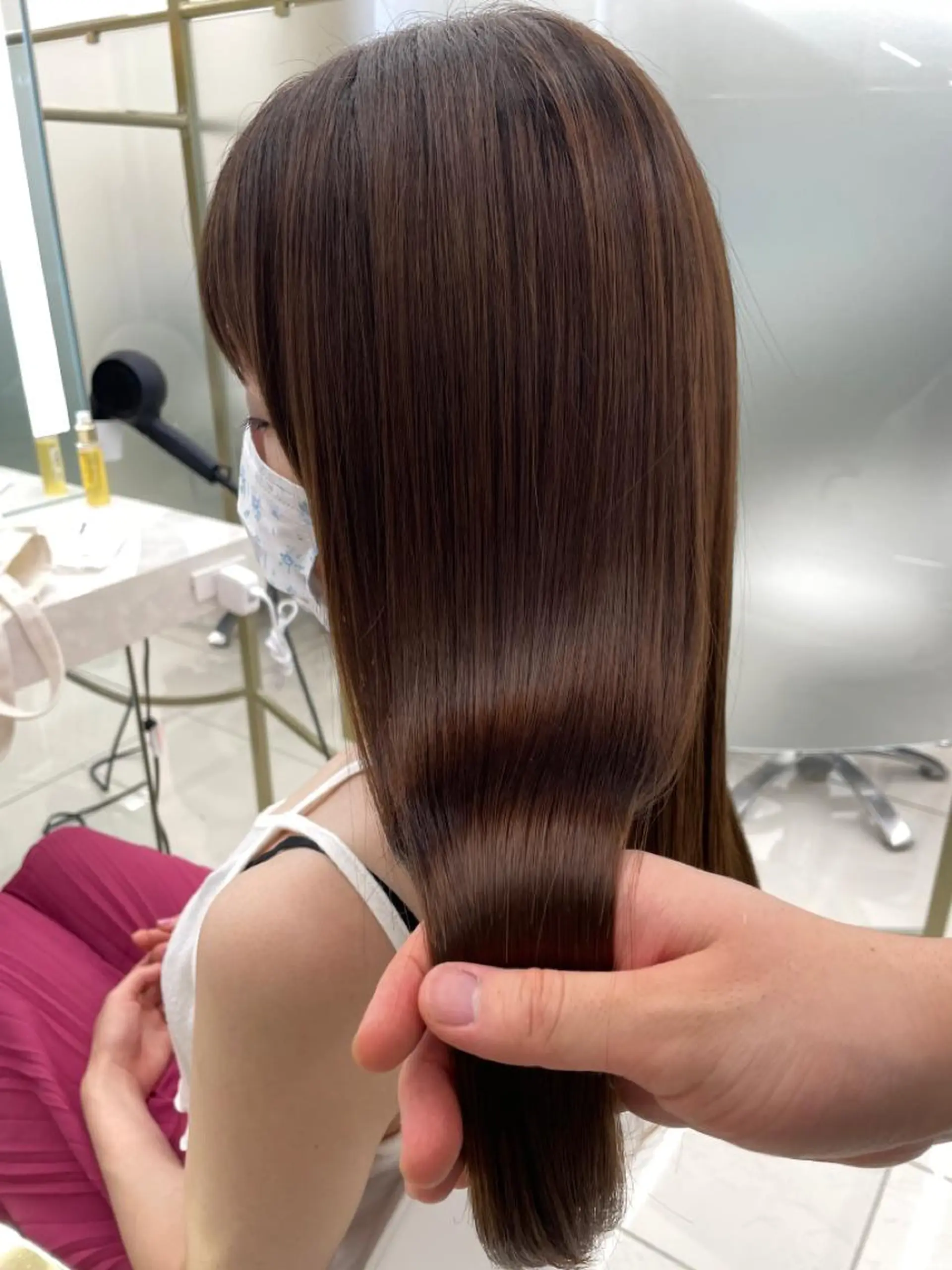 ロング カラー ブラウンカラー ナチュラルブラウン パープルカラー 《期間限定無料》ボブ カット✂️/表参道のヘアスタイル