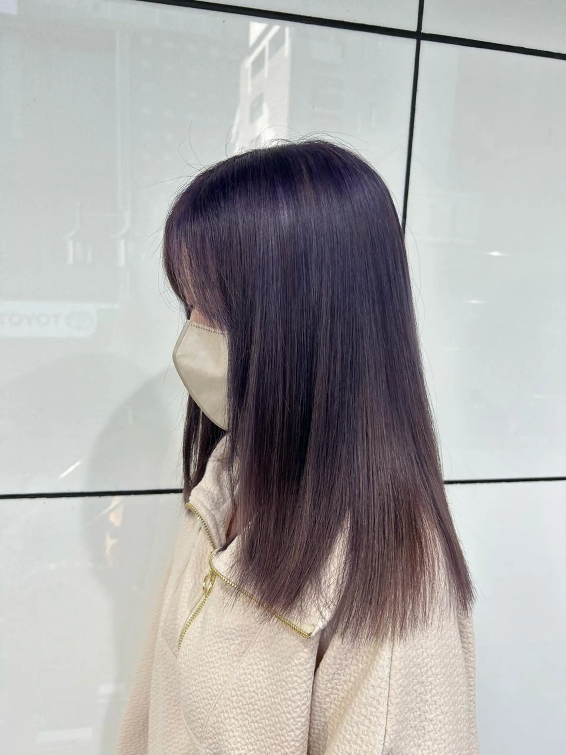 セミロング カラー ブリーチ ケアブリーチ 透明感カラー デザインカラー ダブルカラー ヘアカラー トリートメント メンズ特化/マツエク AYAKA🌙のヘアスタイル