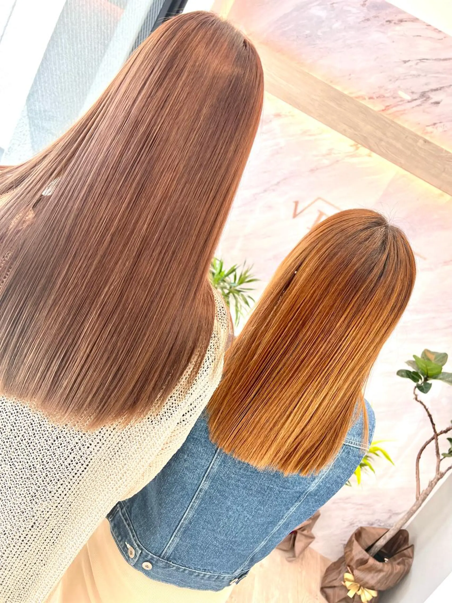 セミロング 髪質改善 縮毛矯正 カット ヘアカラー 縮毛矯正 トリートメント ブリーチ毛に縮毛矯正 ✨カラー✨山田 正幸のヘアスタイル