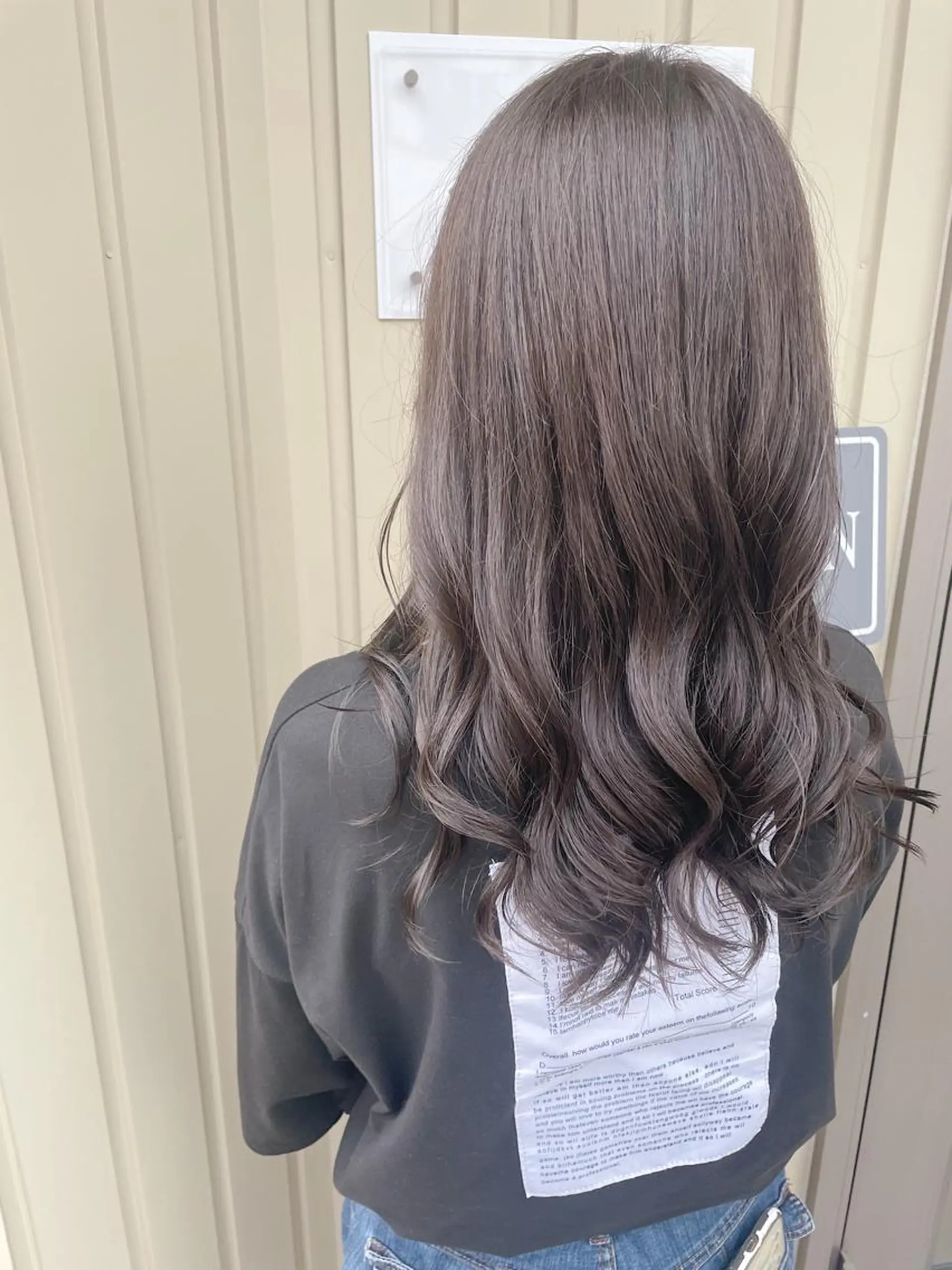 セミロング カラー ケアブリーチ /髪質 改善/古橋圭史郎のヘアスタイル