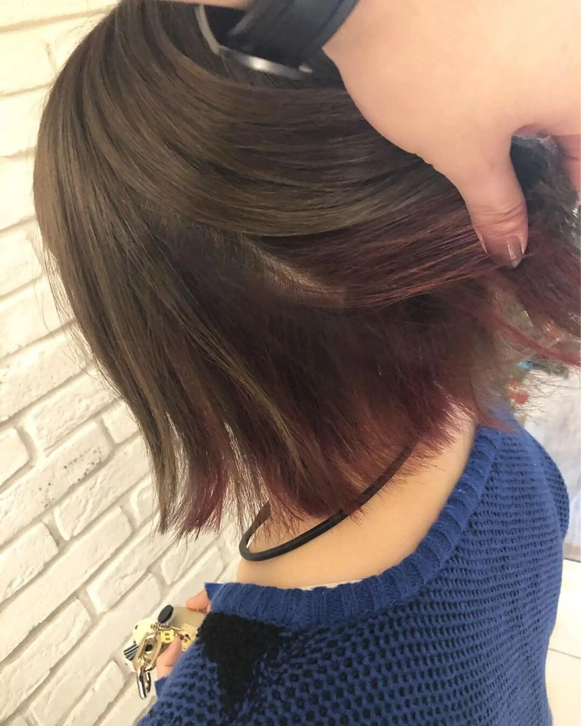 ミディアム カラー 宮下 浩一のヘアスタイル