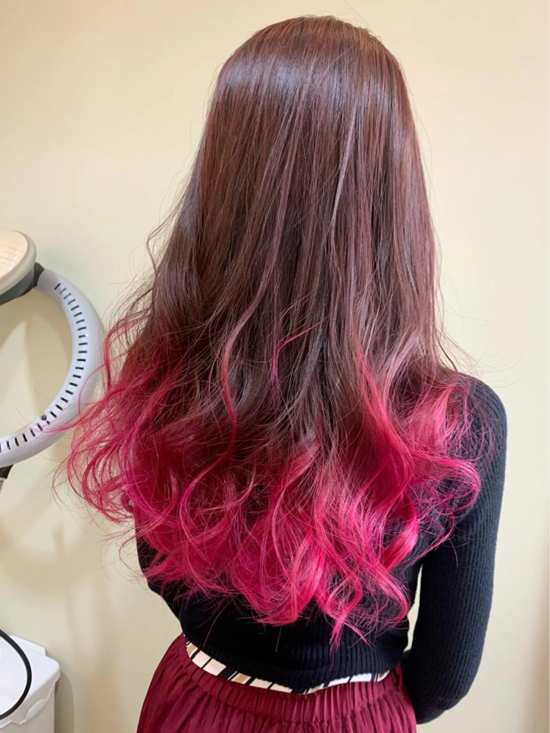 ロング カラー ヘアアレンジ kei/透明感カラー /ベージュ/インナーのヘアスタイル