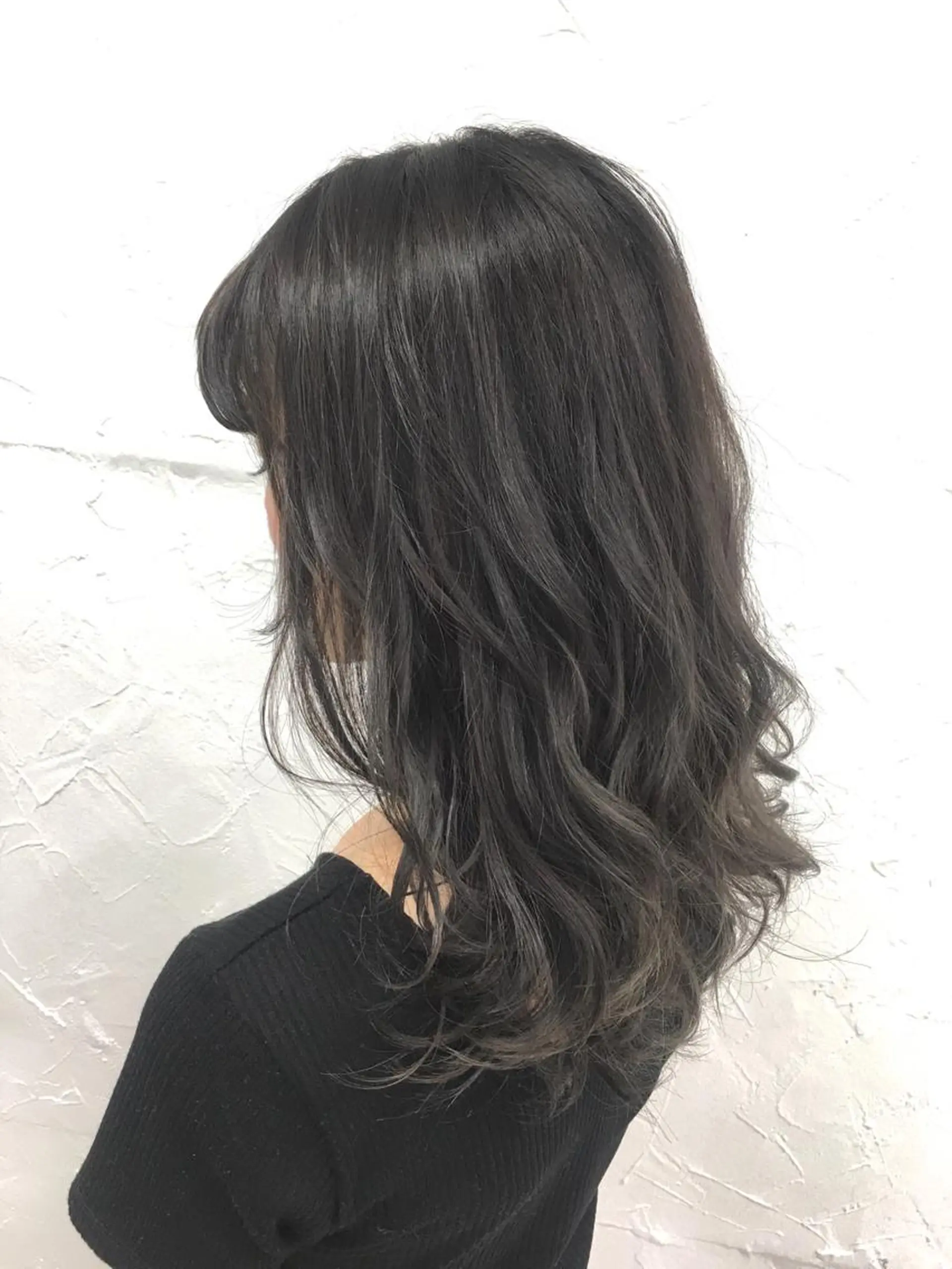 セミロング ヘアアレンジ 脱！黒髪 ダブルカラー【上野】のヘアスタイル