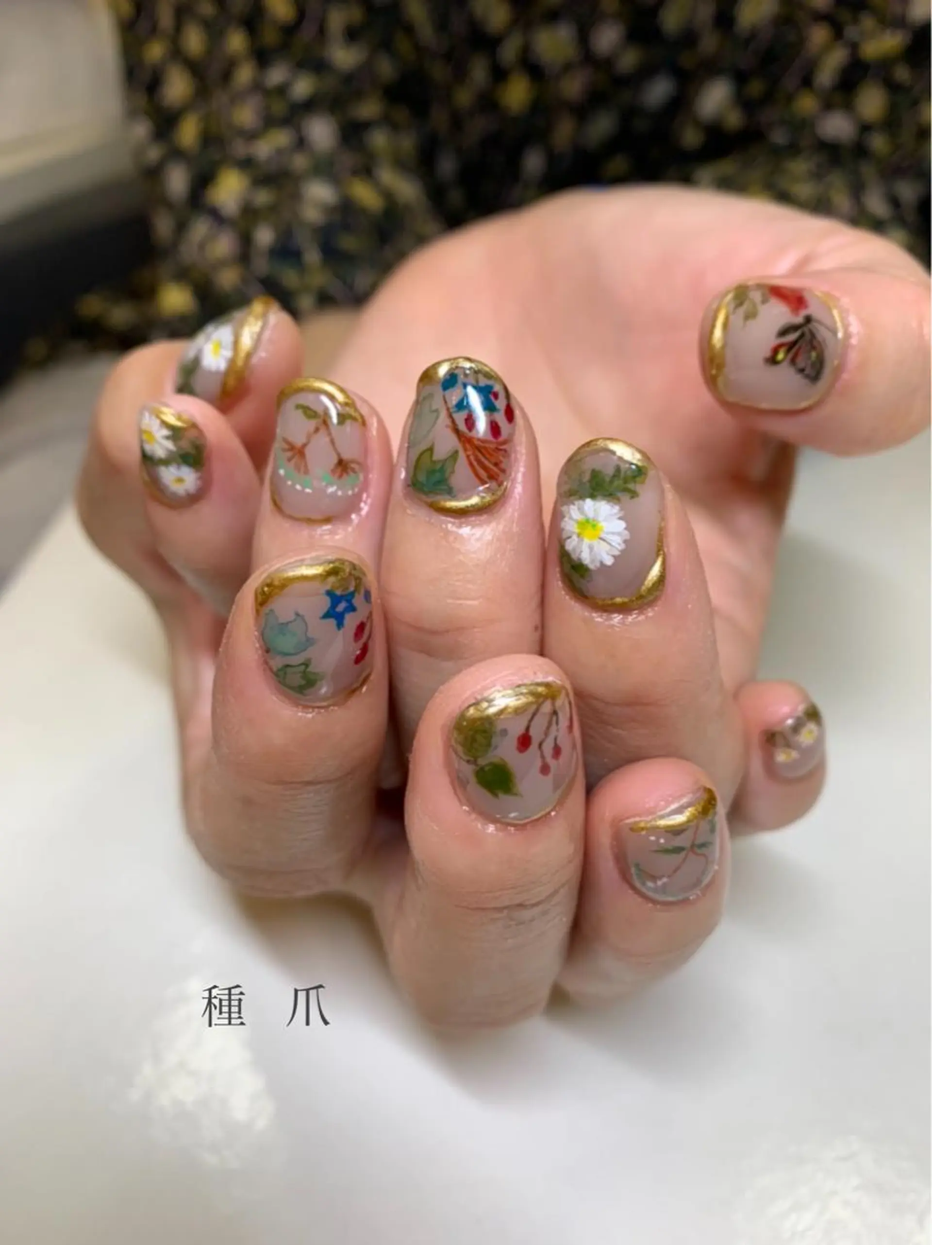 ネイル 種爪 たねつめのネイルデザイン