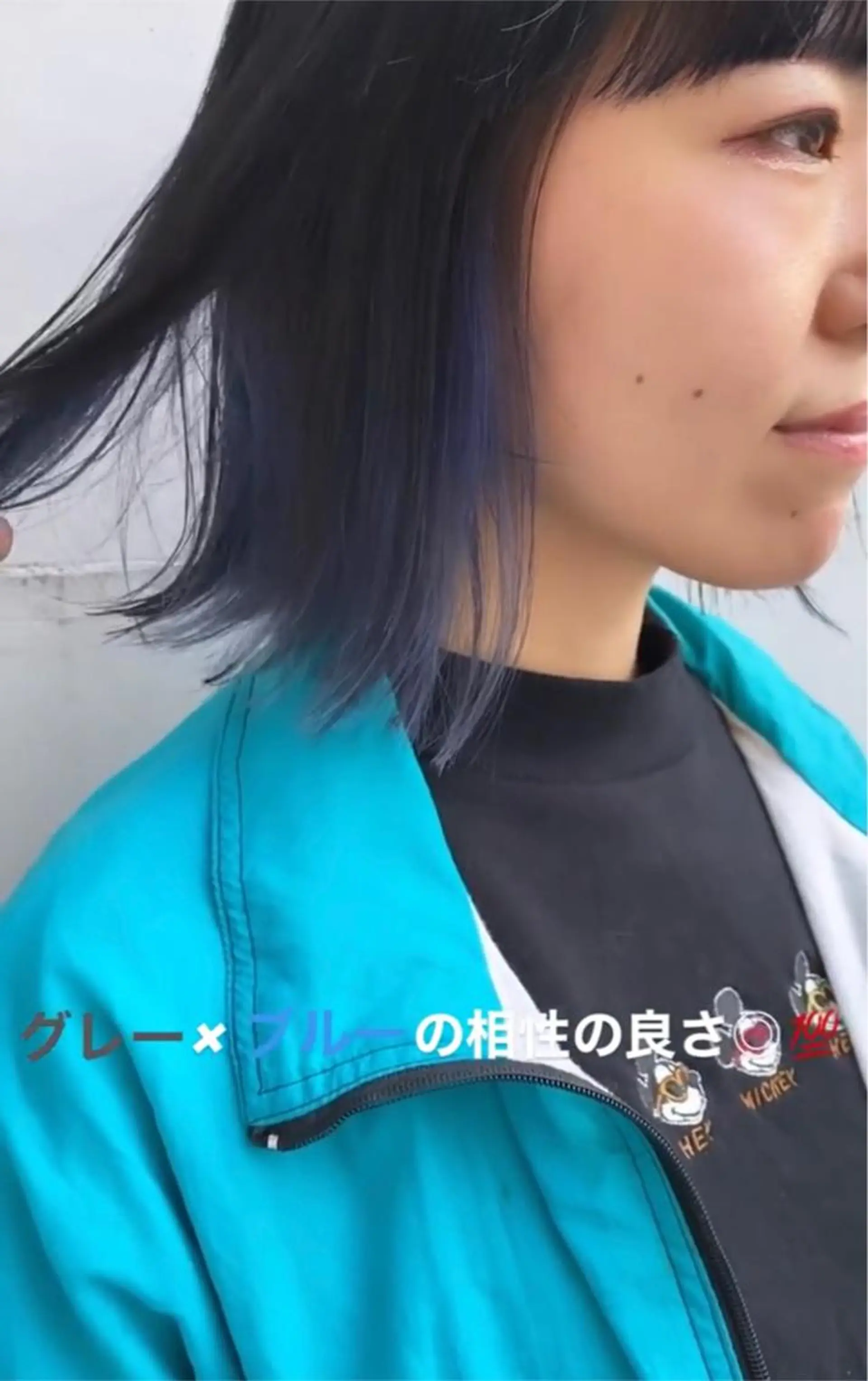 ミディアム カラー ヘアアレンジ アディクシーカラー バレイヤージュ ブリーチ ブルーカラー ケアブリーチ ✨ハイクオリティ✨ 山本香也のヘアスタイル