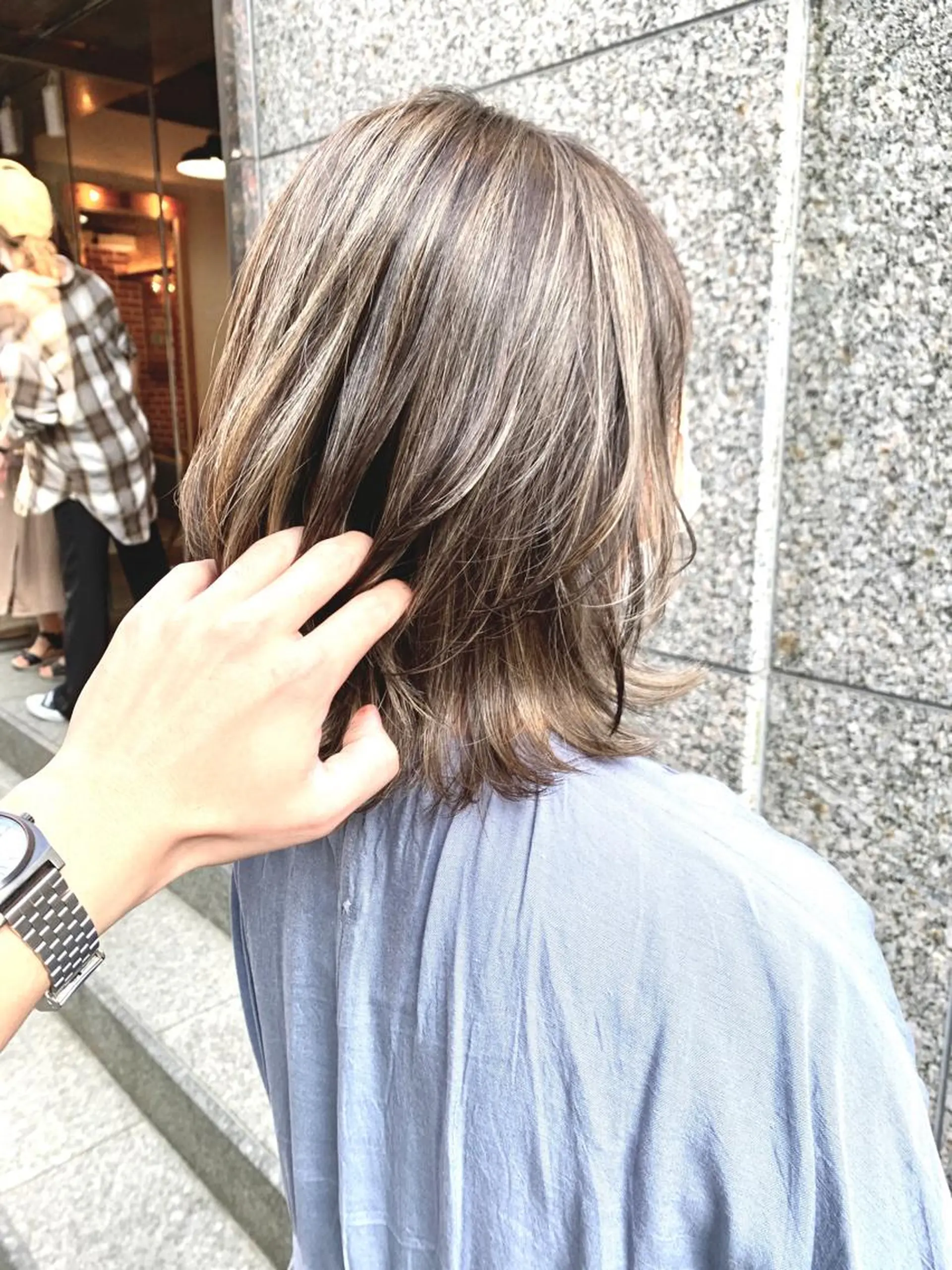 ミディアム カラー 岡崎勇人/レイヤー/ 韓国/ケラチンTRのヘアスタイル