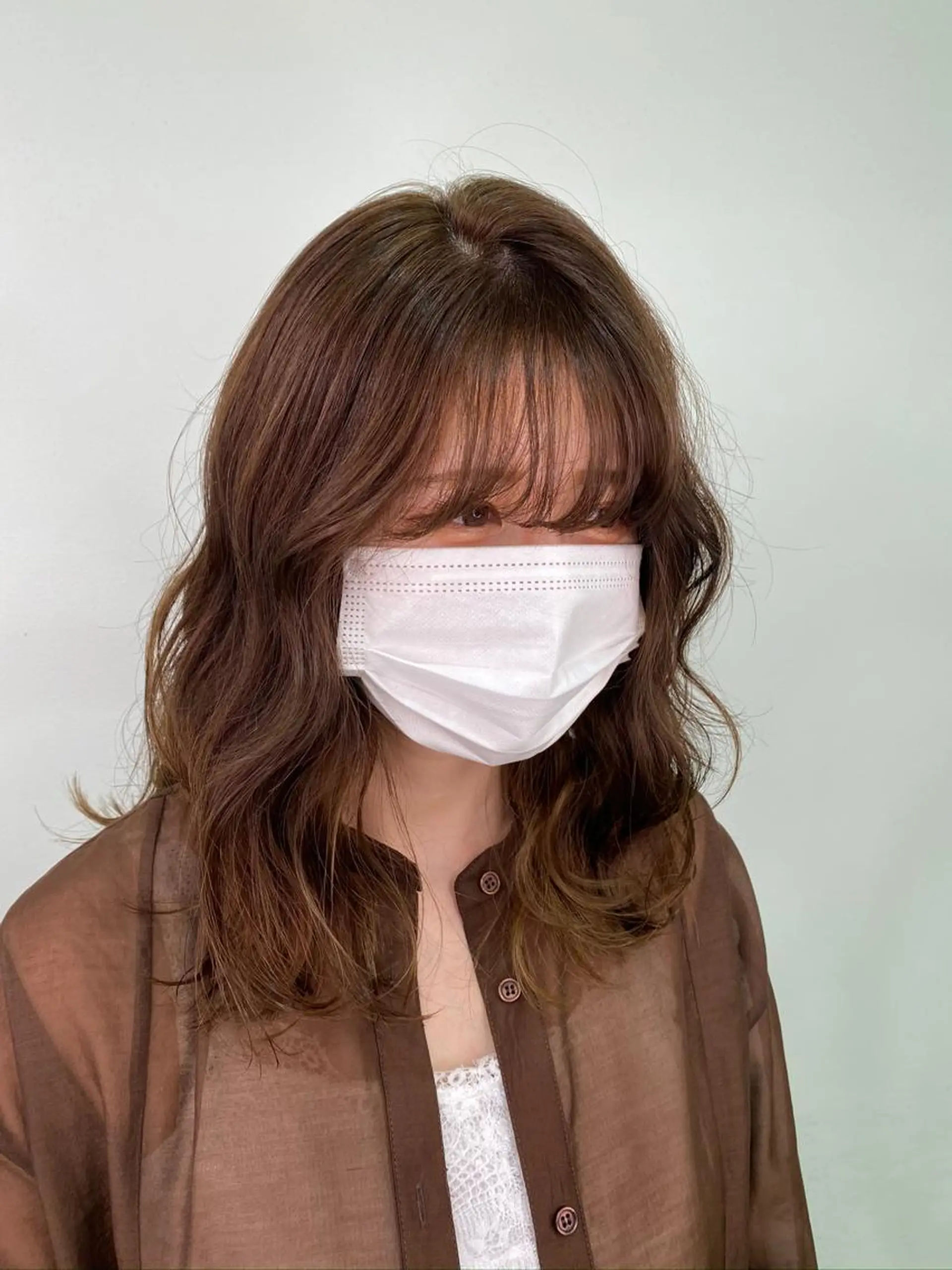 セミロング カラー ヘアアレンジ ネイル マツエク・マツパ ベージュカラー ブリーチ ブリーチなしカラー 💠AYANE /吉祥寺💠のマツエク・マツパデザイン