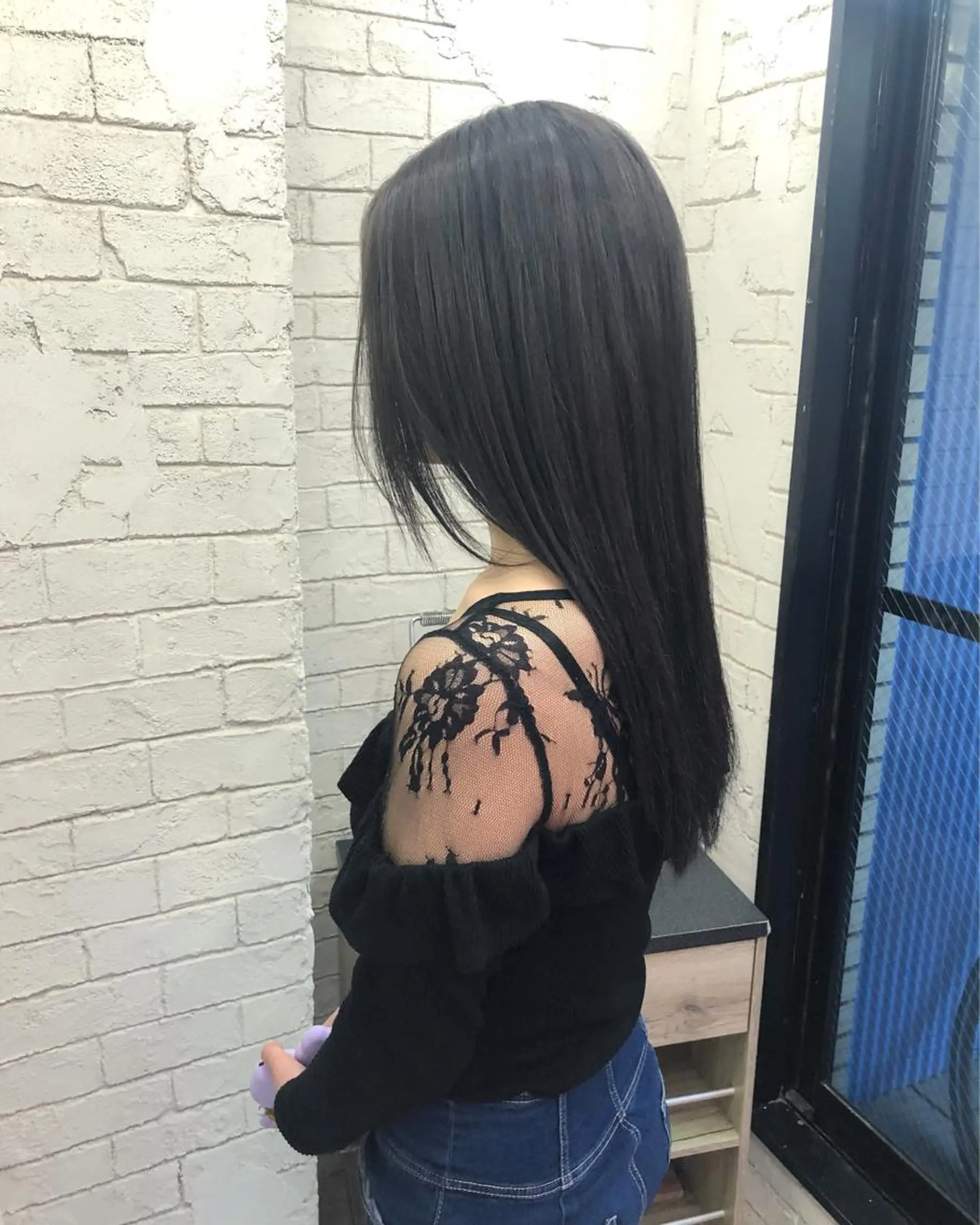 ロング カラー アッシュ カット トリートメント 槙川 郁弥のヘアスタイル