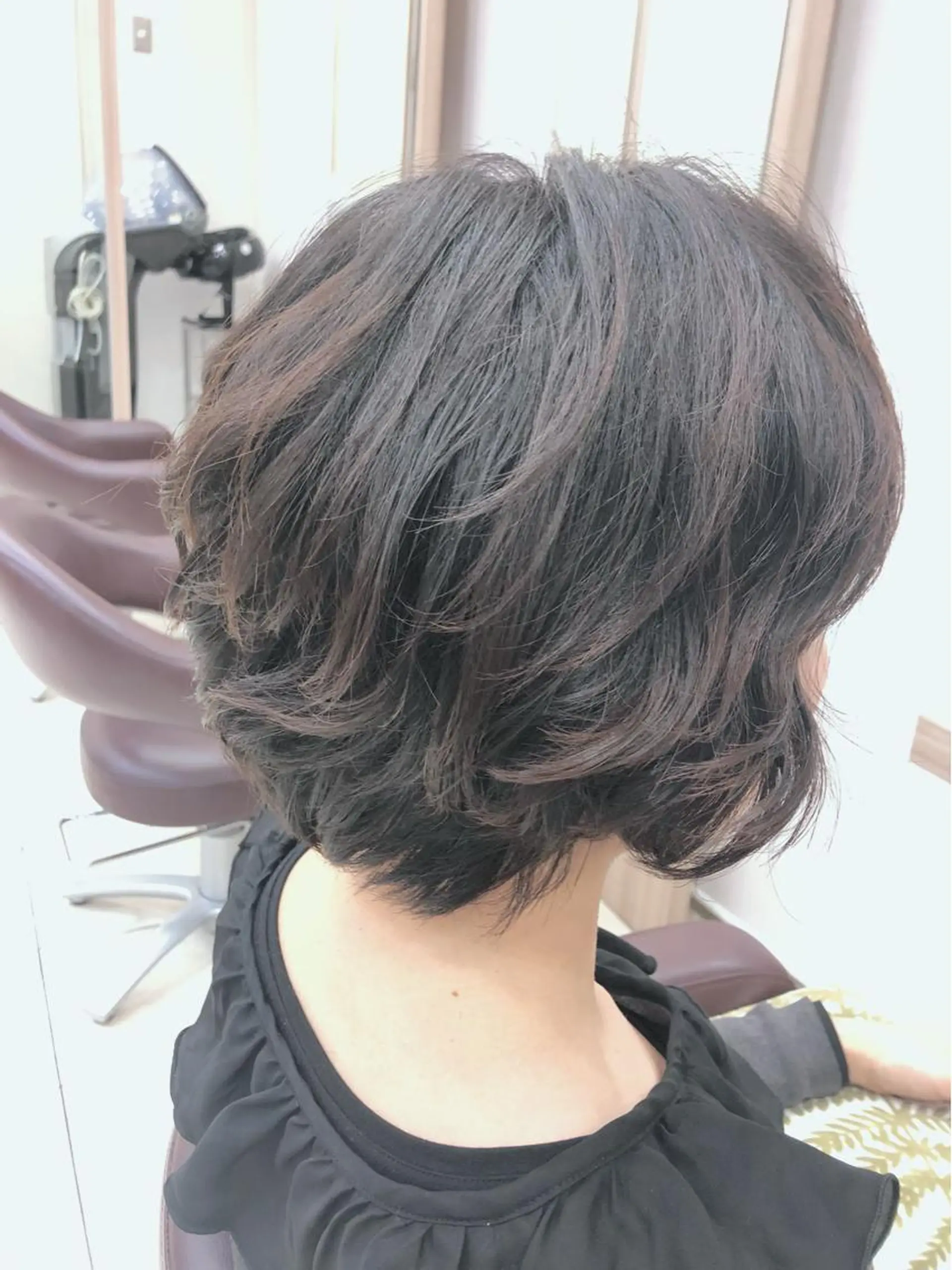ショート パーマ 産休中です。 🌹sayu🌹のヘアスタイル