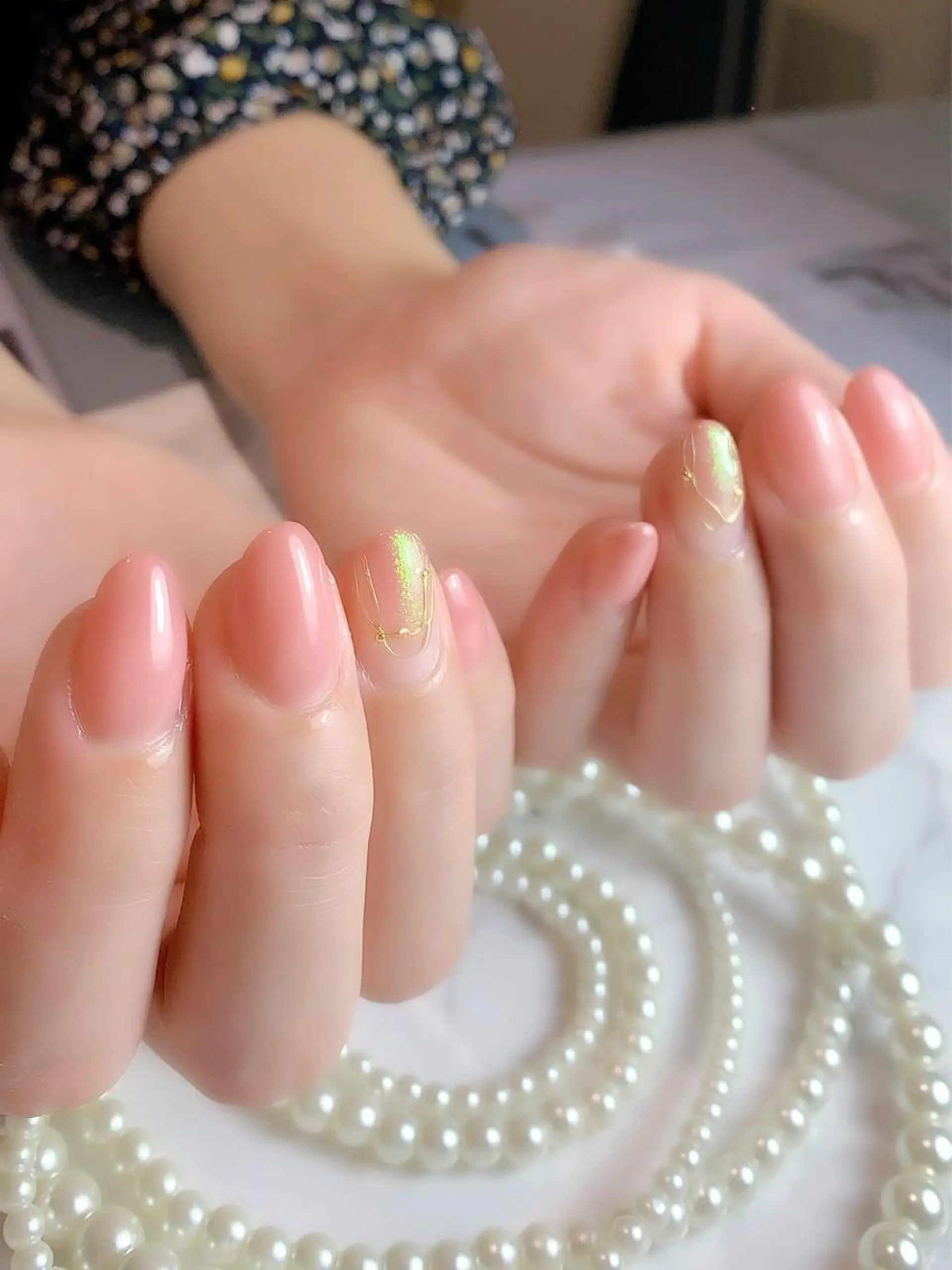 ネイル オフィスネイル 春ネイル HALU ハルのネイルデザイン