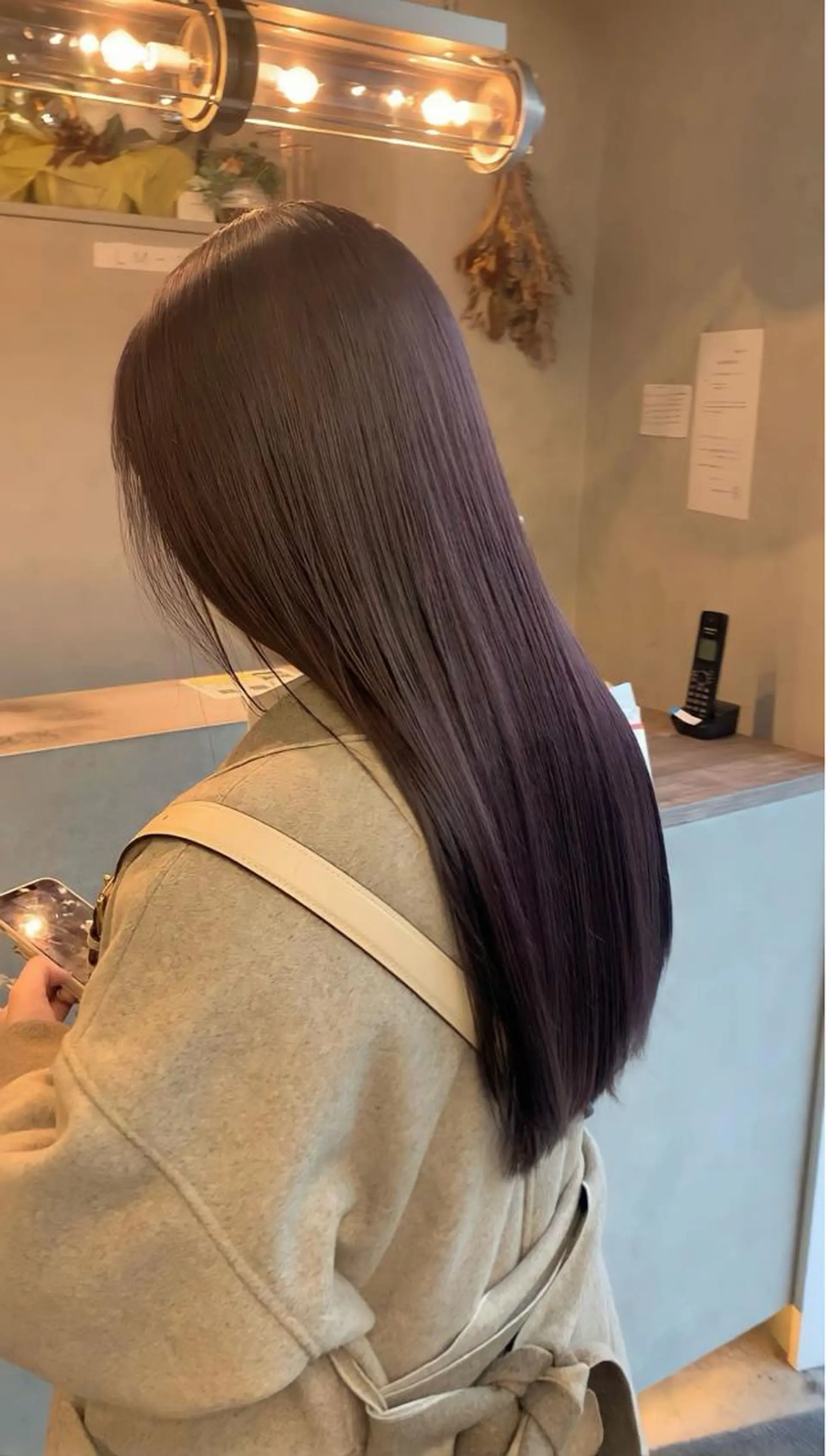 ロング カラー カット ヘアカラー トリートメント Haru/THREE …by velvetのヘアスタイル