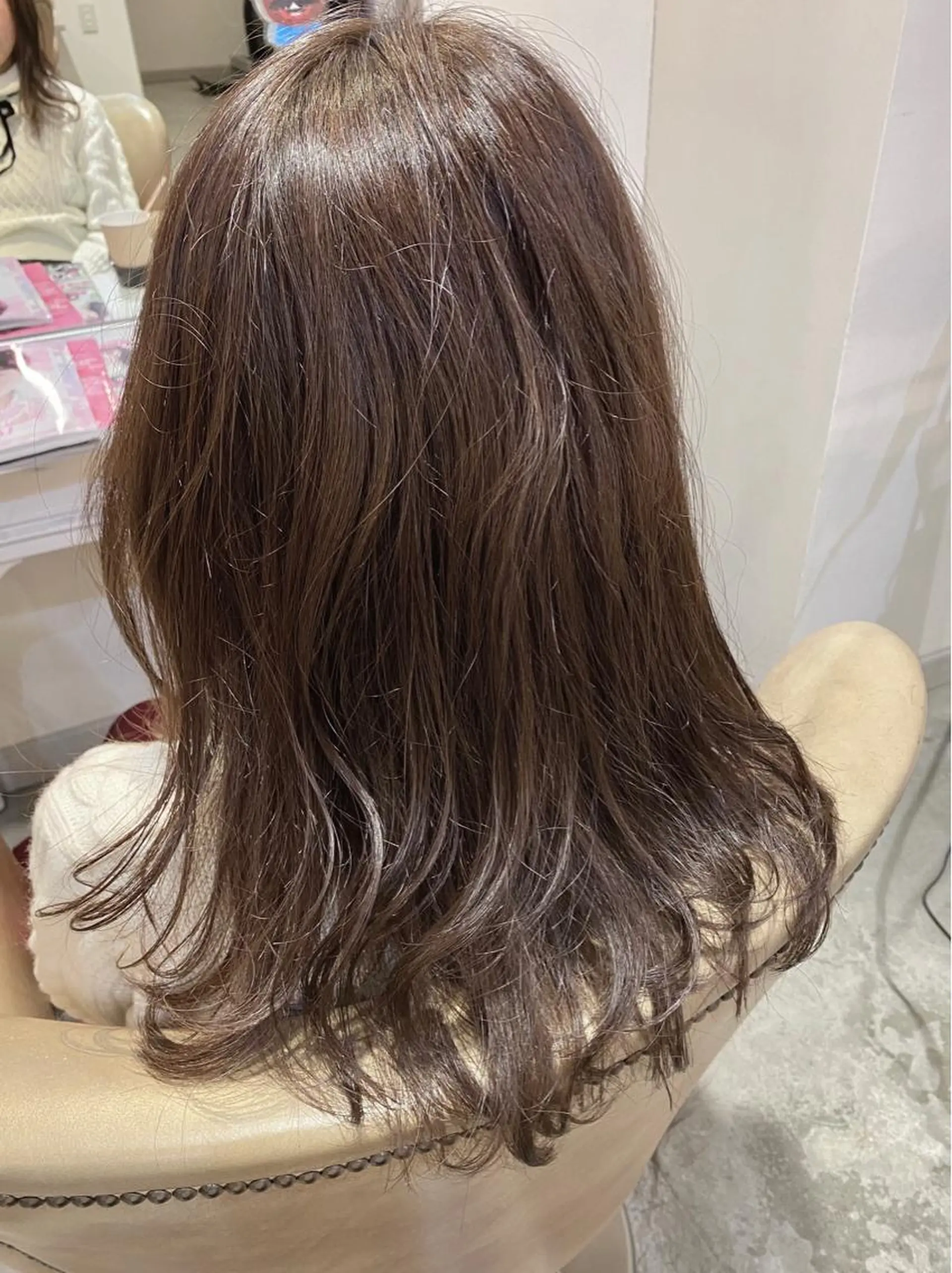セミロング カラー ブラウンカラー イルミナカラー モカブラウン 美髪・髪質改善 有田怜平のヘアスタイル