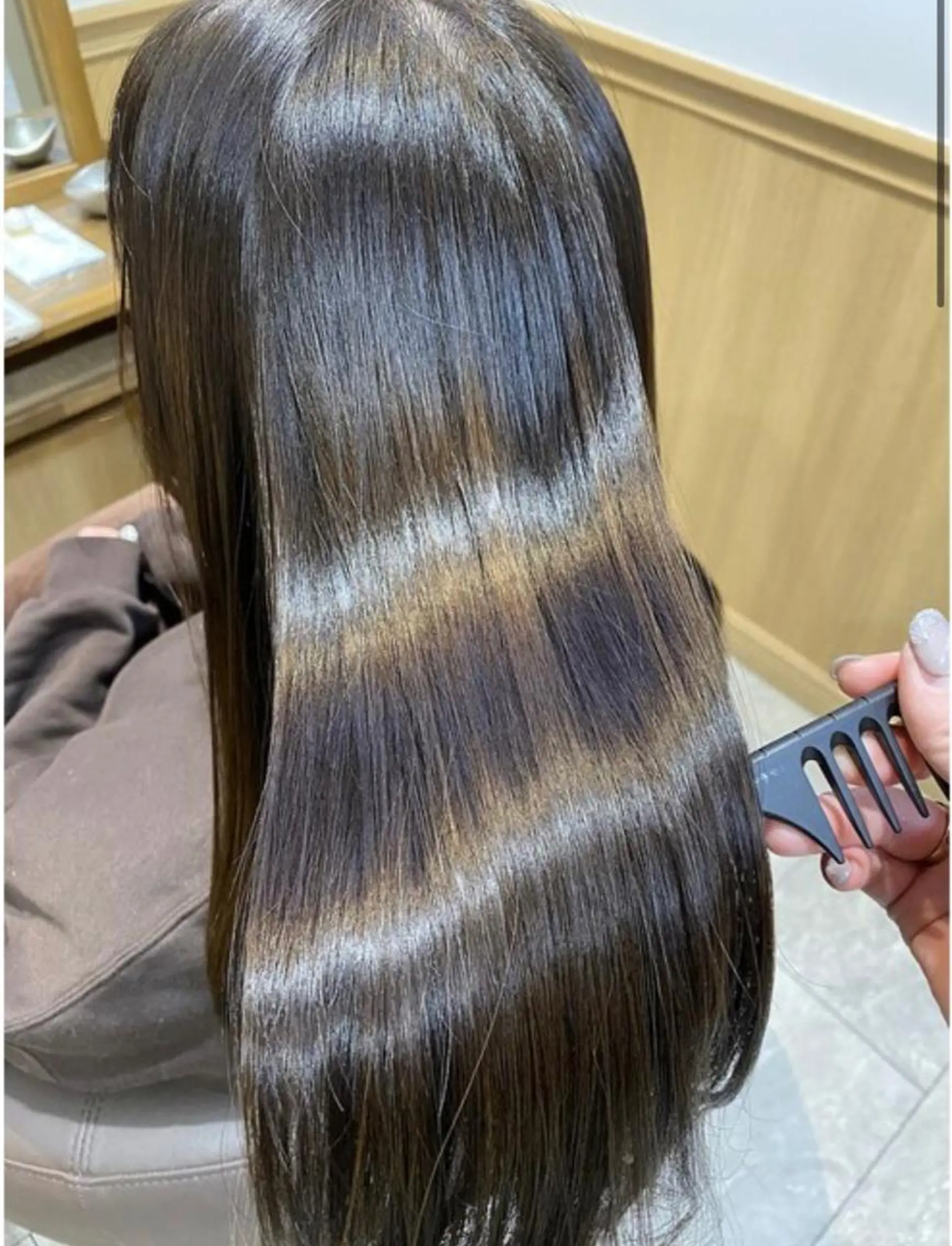 ロング 縮毛矯正 broteなかもず 【髪にドラマを】のヘアスタイル