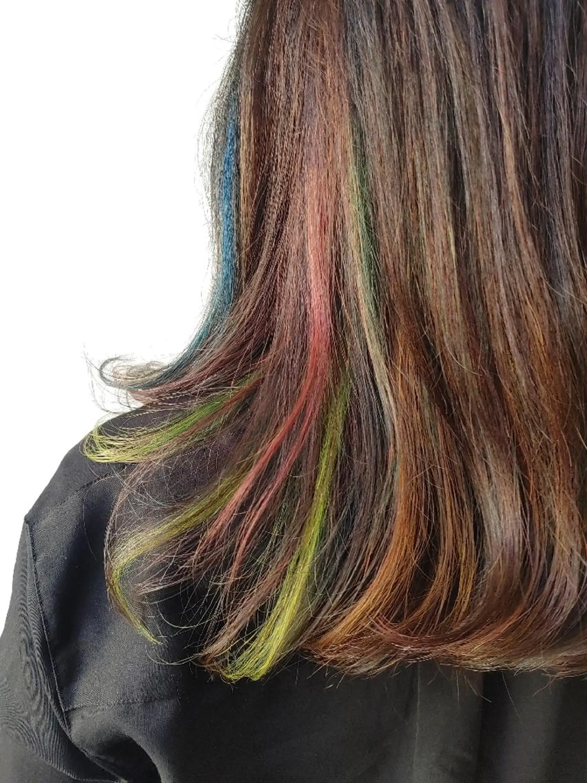 ミディアム カラー ブリーチ ハイライトカラー インナーカラー ハイライト 渋谷隠れ家サロン🌿 河原志帆のヘアスタイル