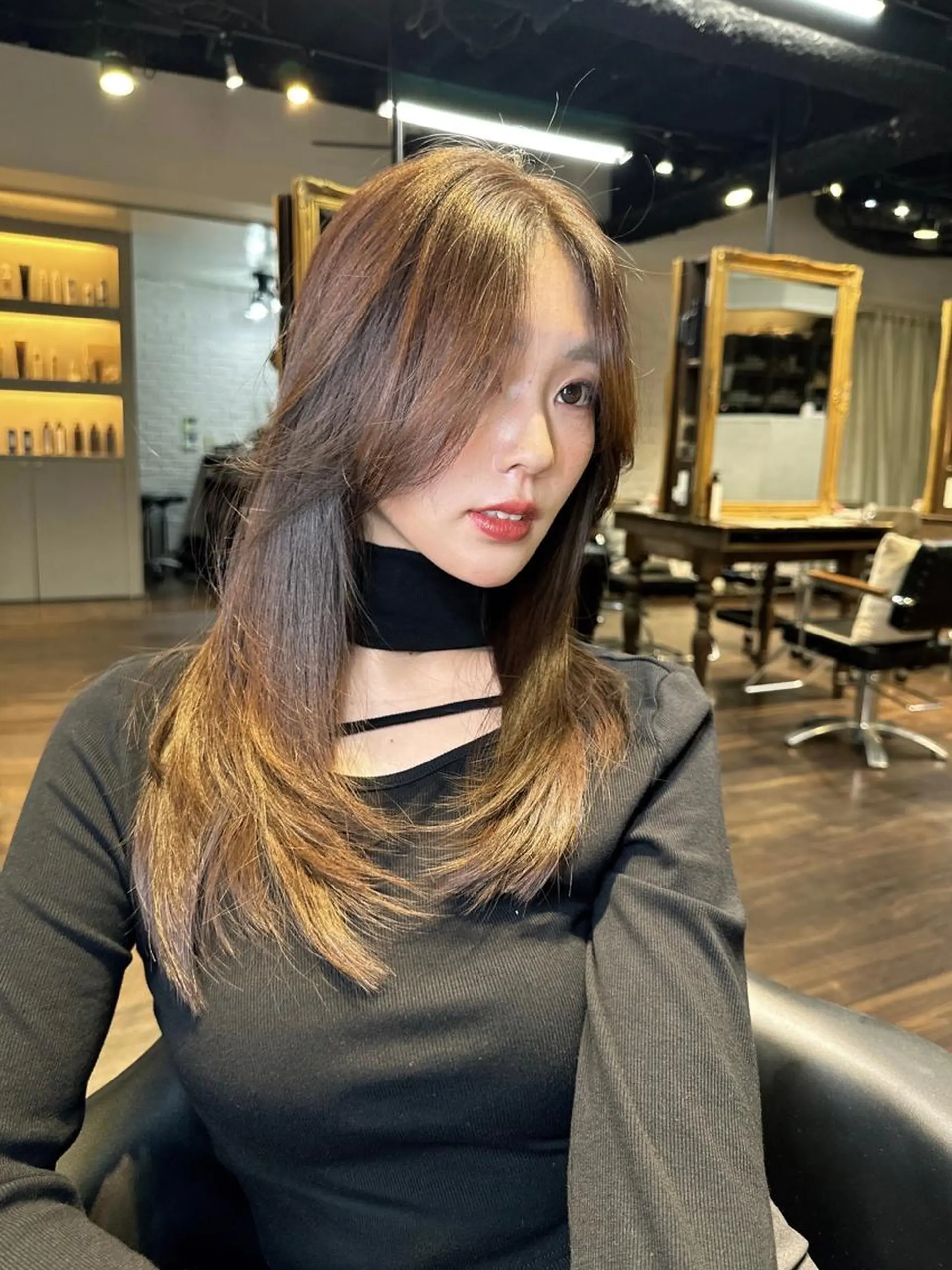 ロング 髪質改善 レイヤーカット トリートメント ワンホンヘア ワンホン/エクステ ケラチン/Kaitoのヘアスタイル