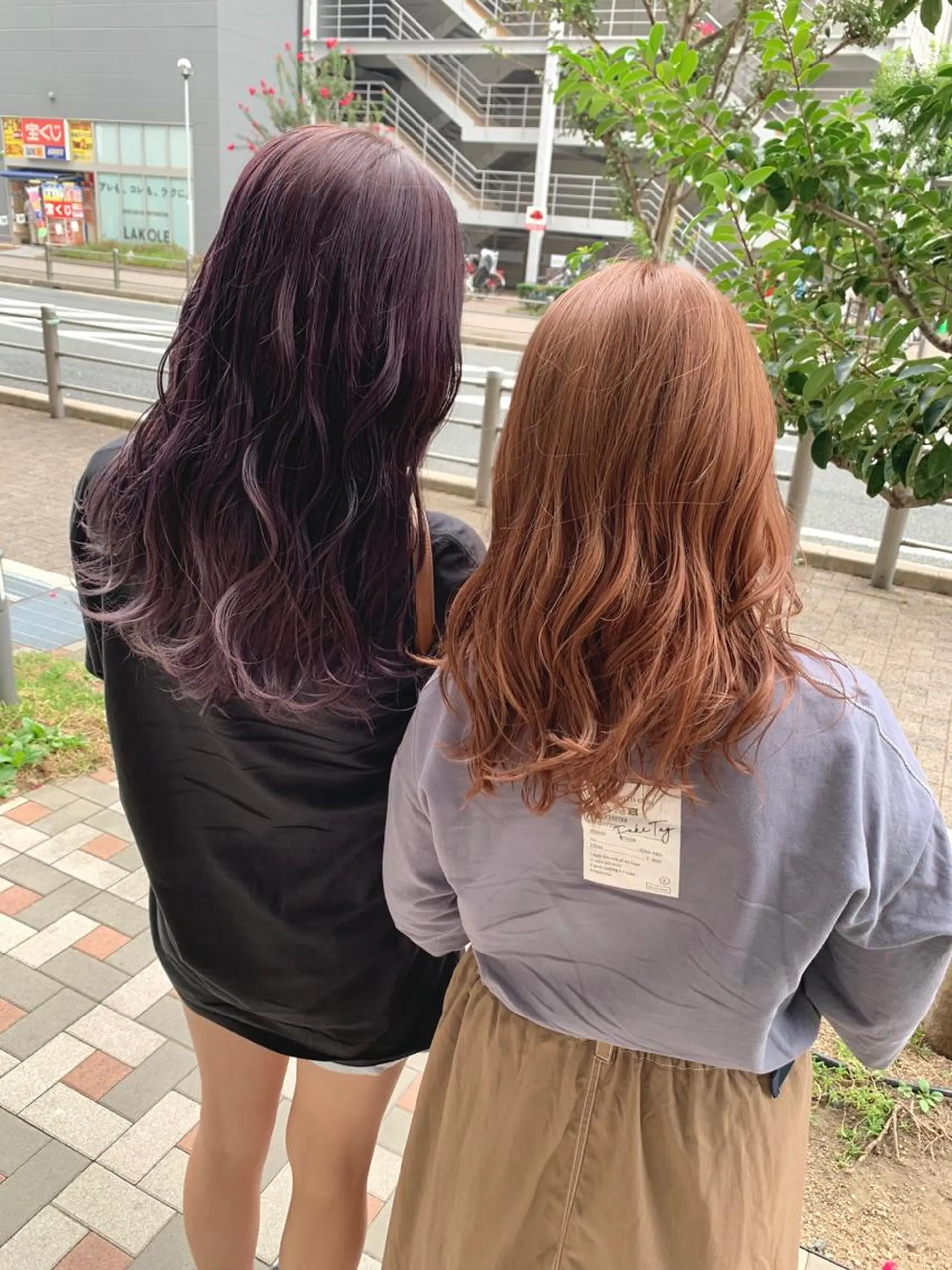 セミロング カラー ヘアカラー トリートメント 明石遼/ベージュ / ピンクのヘアスタイル