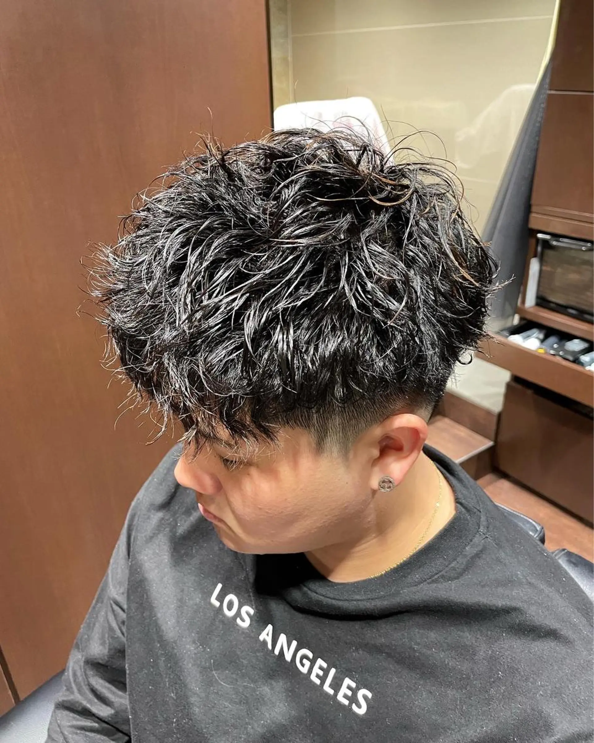 ショート メンズ マッシュ メンズパーマ takikawa ryuのヘアスタイル