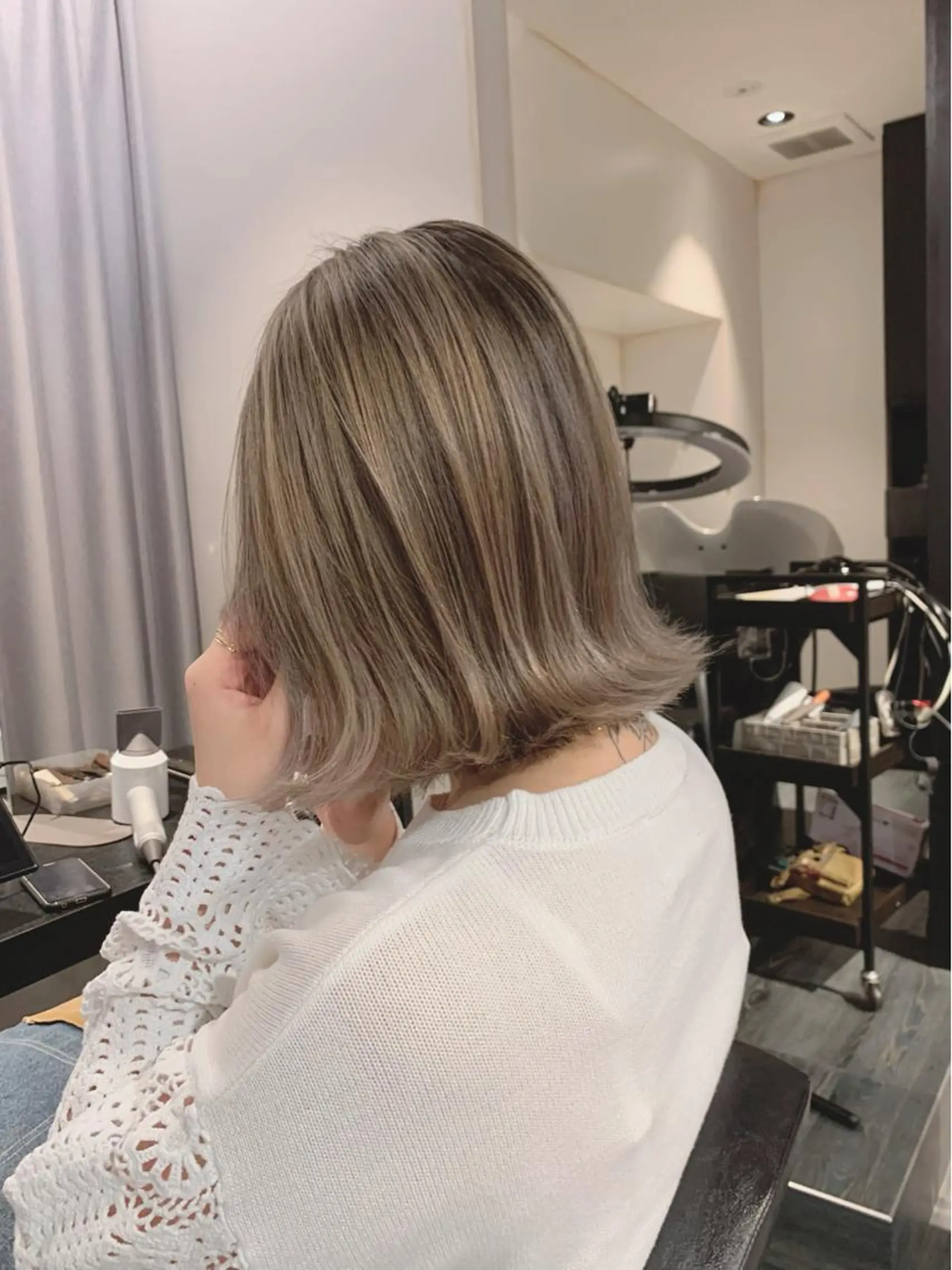 ショート ハイライト レイヤーカット カット ヘアカラー トリートメント Roots所属・田中 聖也のヘアスタイル