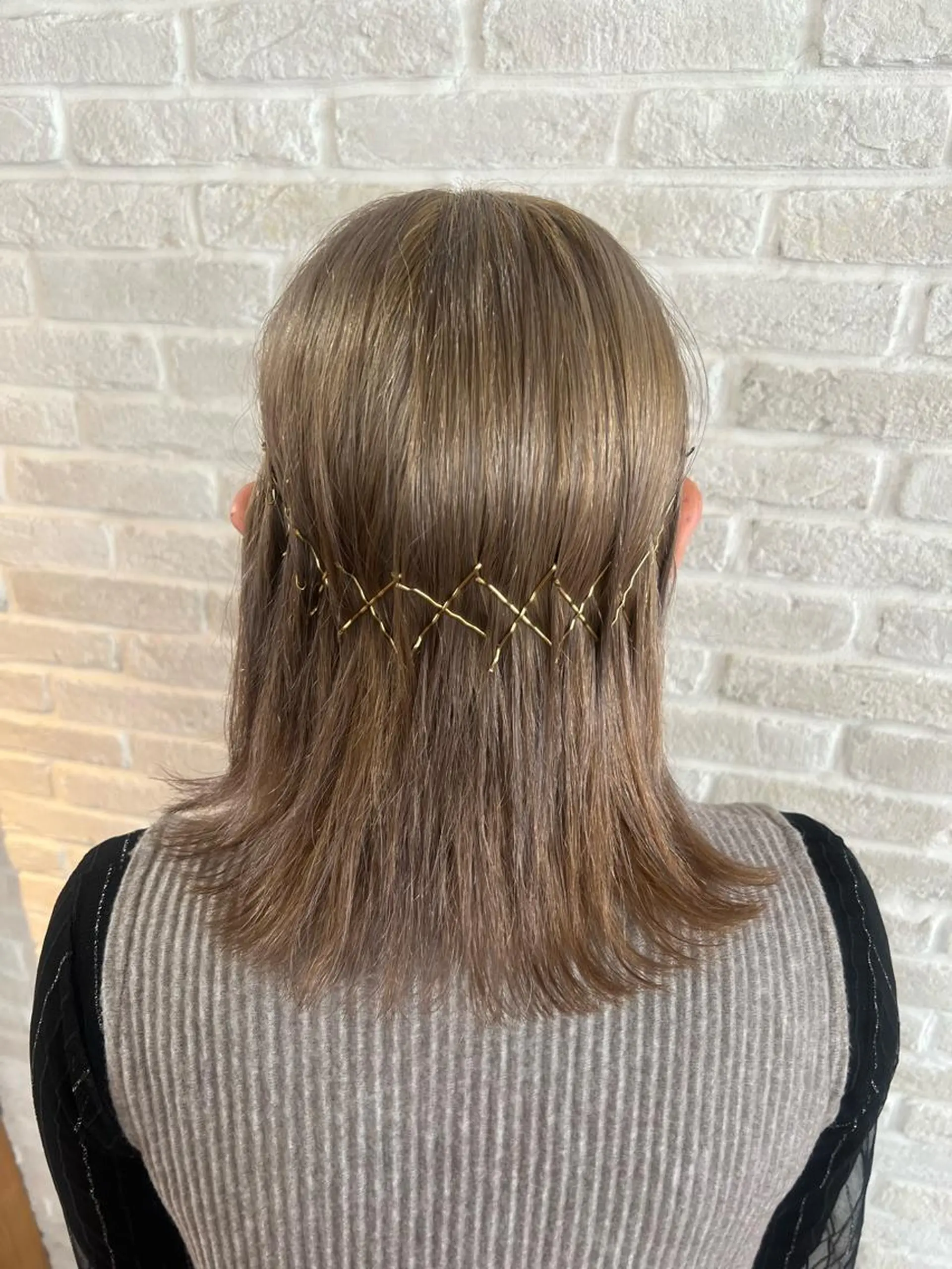 ミディアム カラー ヘアアレンジ ダブルカラー カット ヘアカラー トリートメント ヘアセット Topstylist YUKIのヘアスタイル