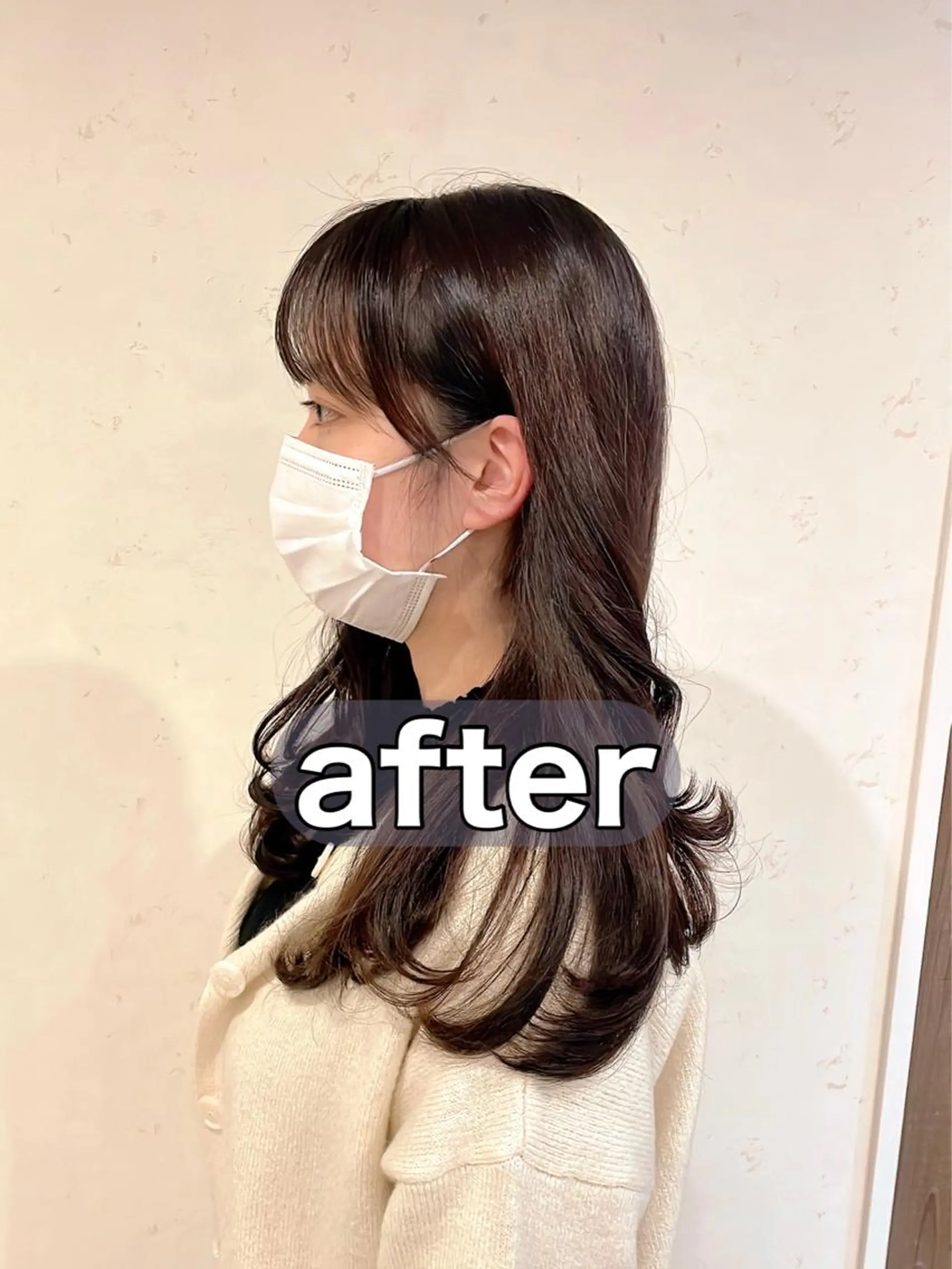 ロング 🌹ハッシュカット、 レイヤー韓国ヘア🌹のヘアスタイル