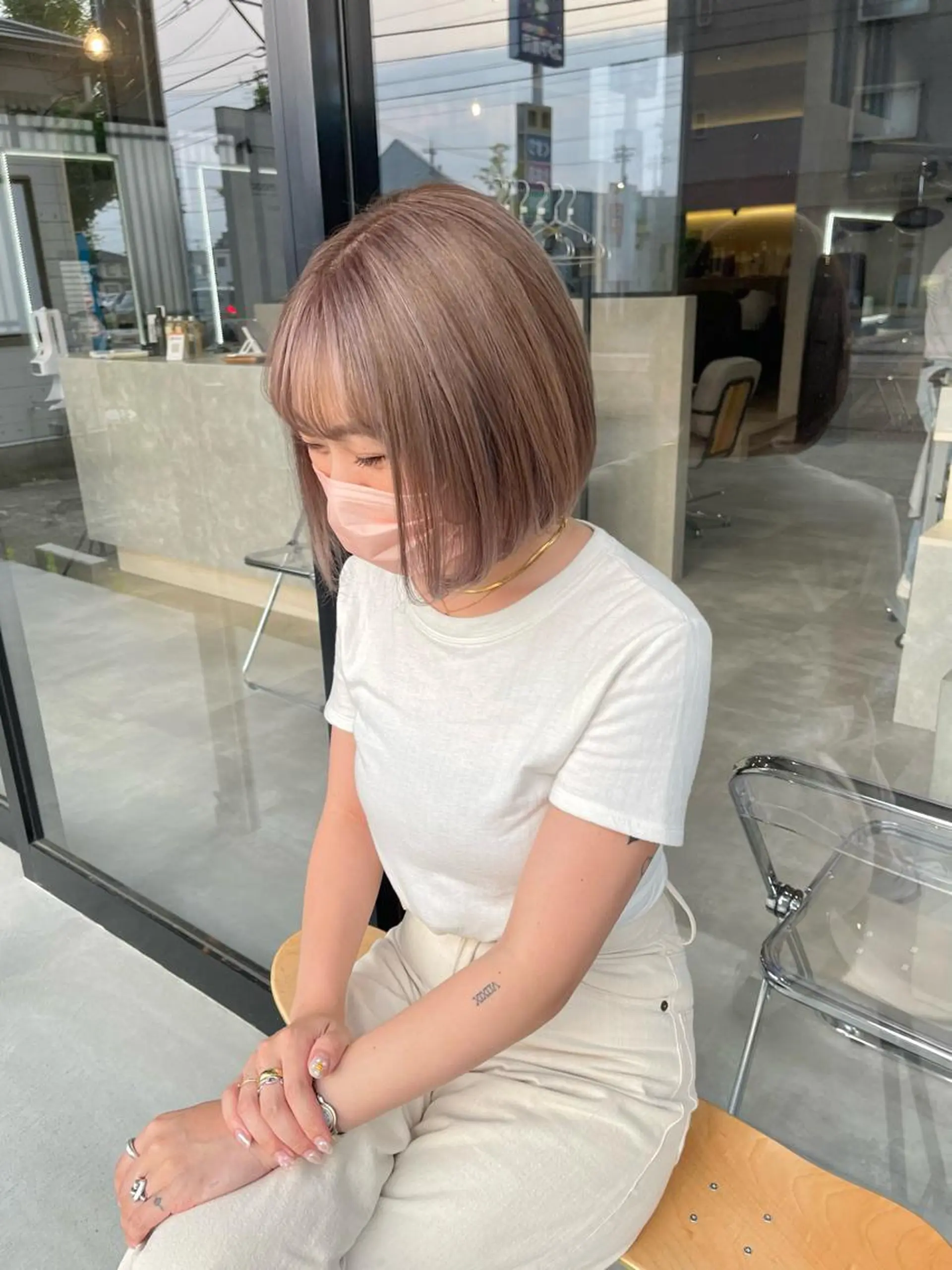 ミディアム カラー 一ノ瀬 暁のヘアスタイル