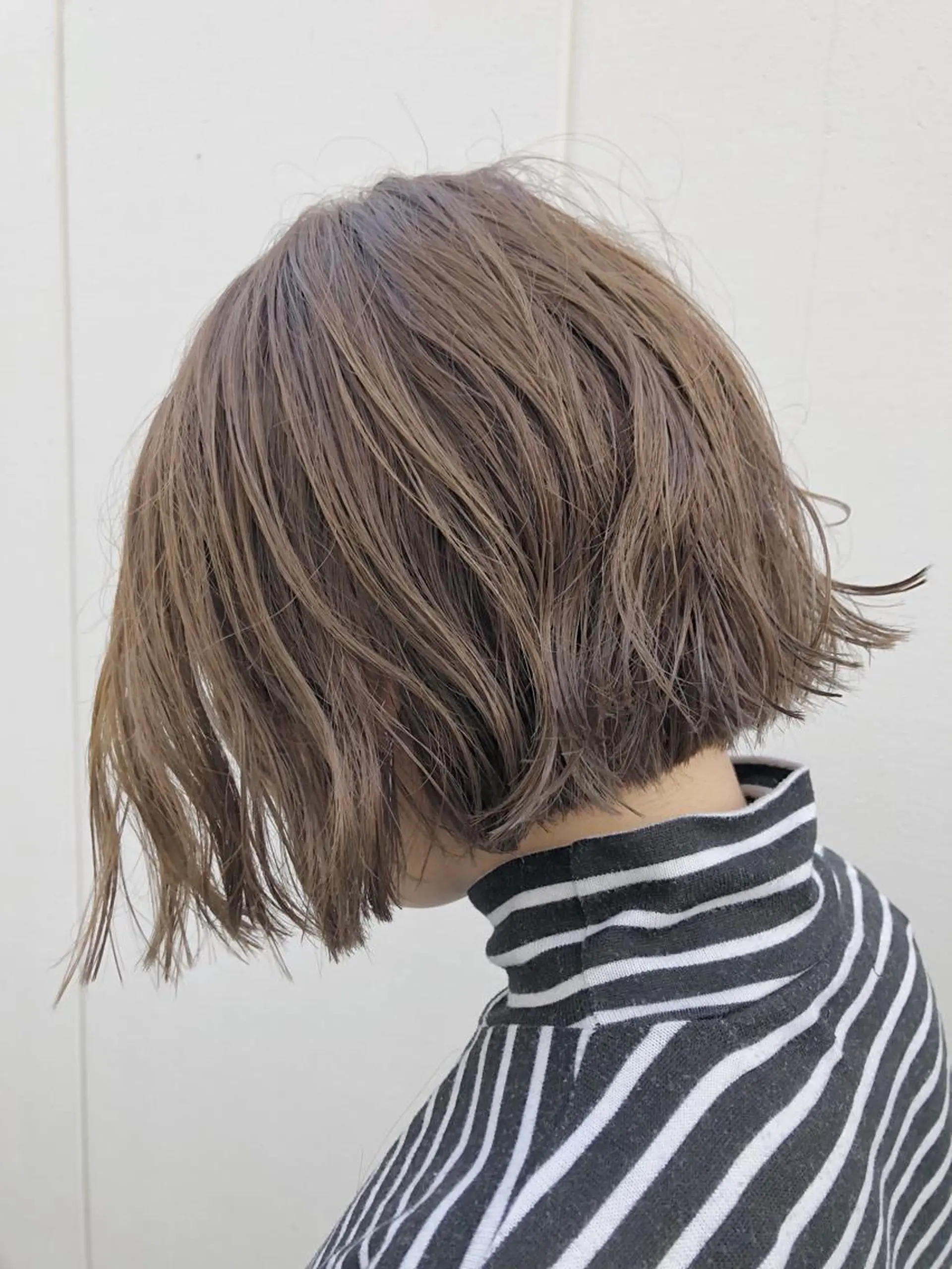 ショート カラー くせ毛 ノグチ ユウキ/ボブのヘアスタイル