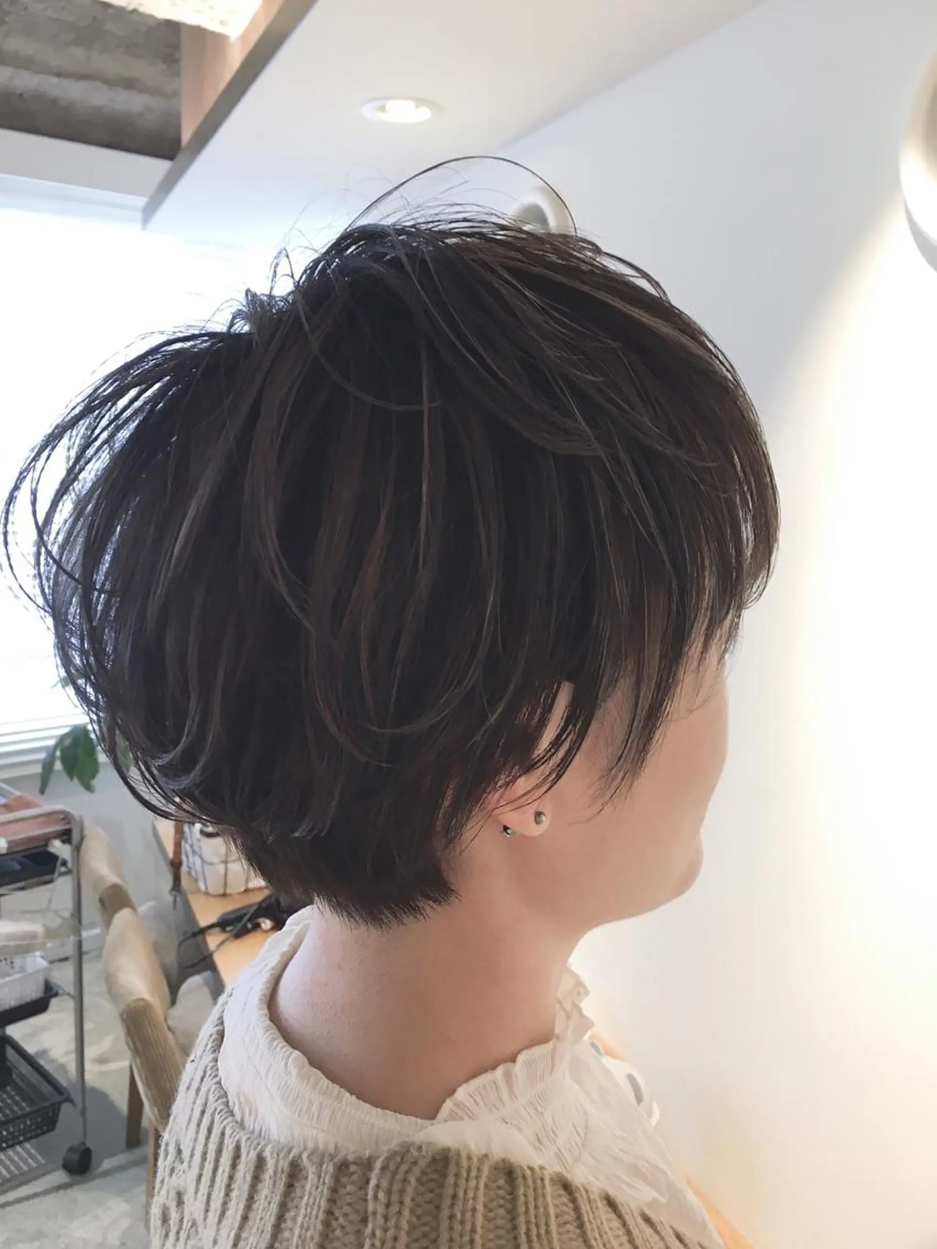 ショート ショートボブ ベリーショート ボブ ハイライト ショートヘア メンズツイスパ ショートフクヤマシンのヘアスタイル