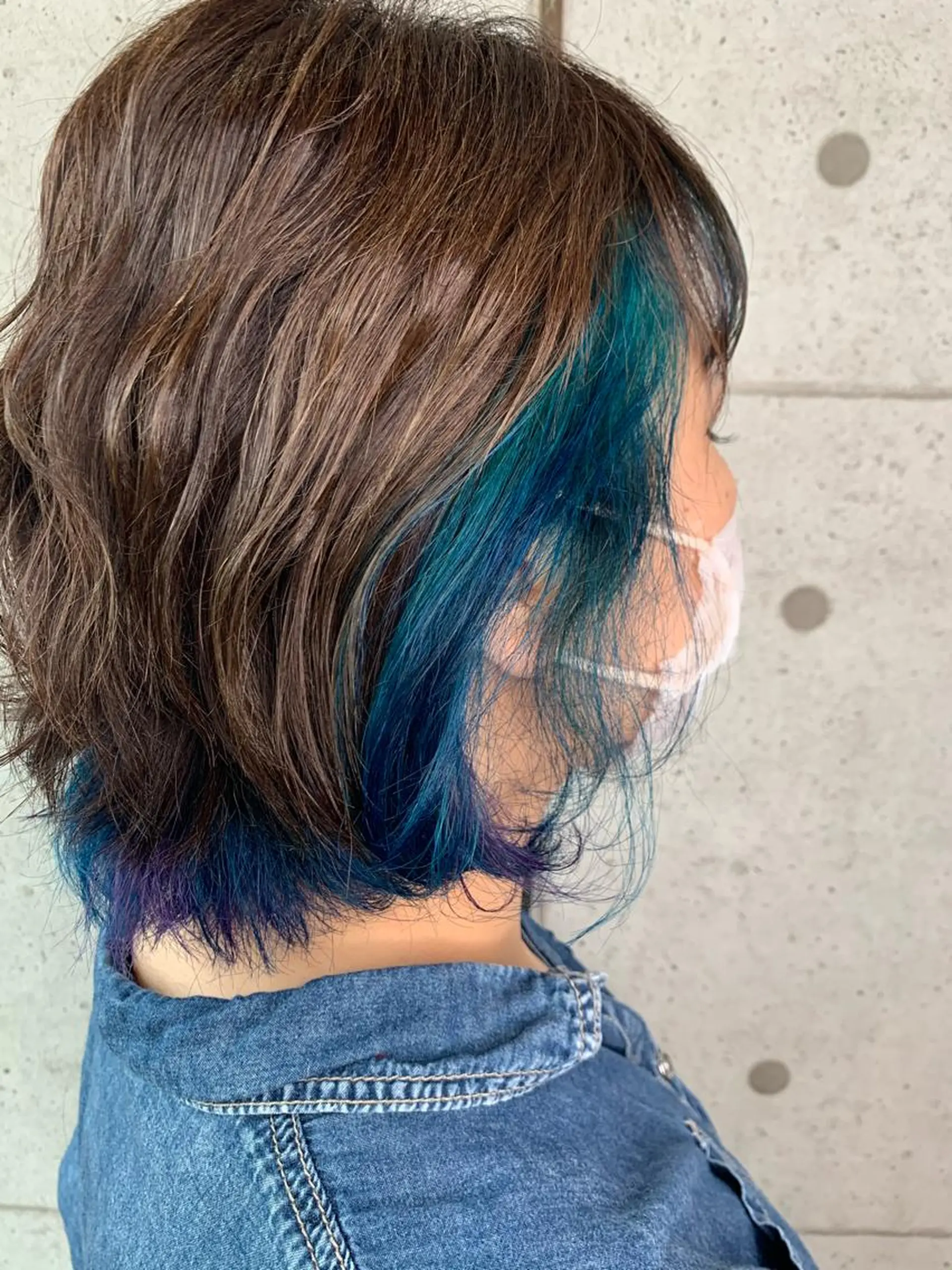 ミディアム カラー ヘアカラー 福森 みずきのヘアスタイル