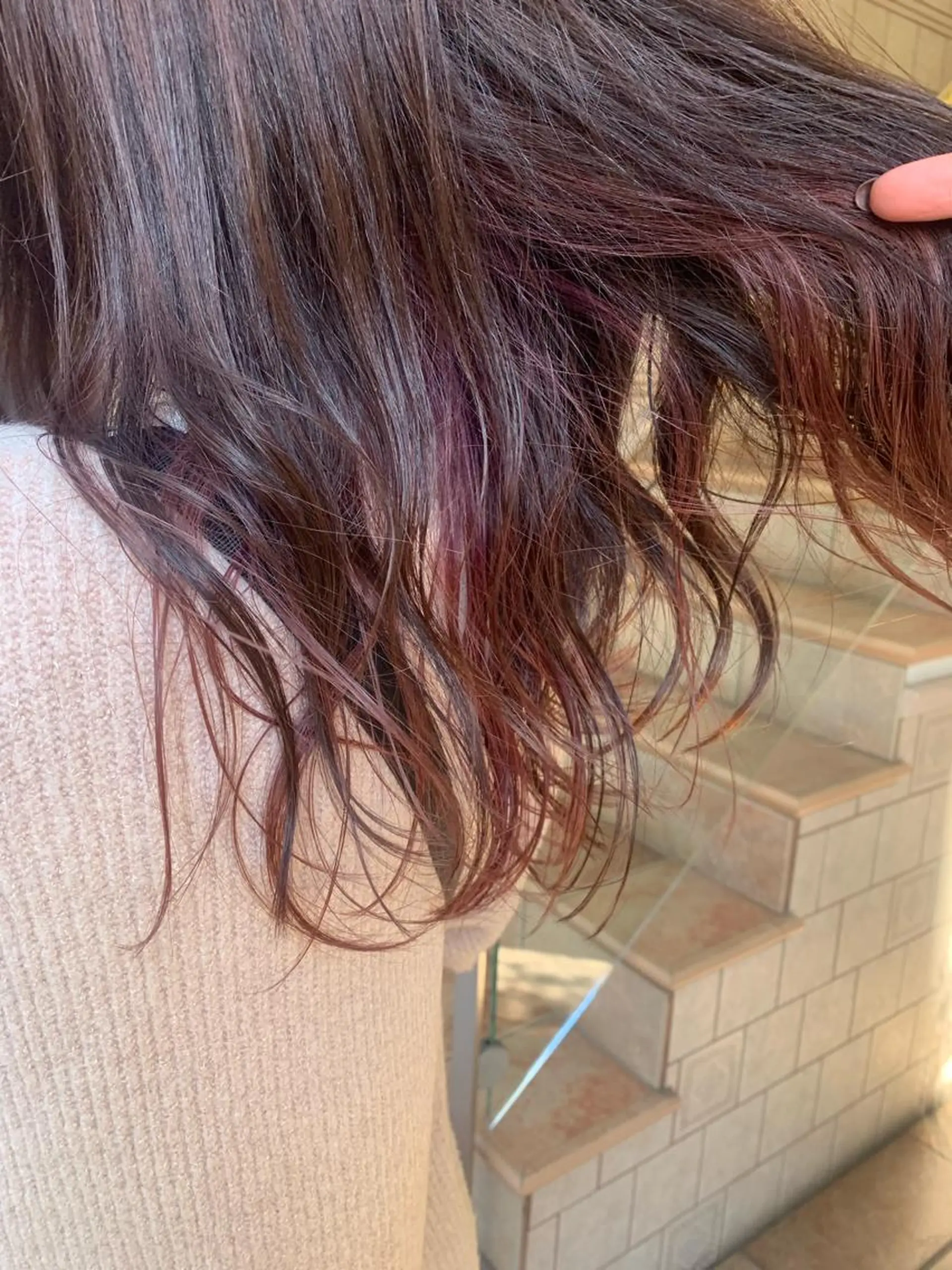 ロング カラー インナーカラー にった みずきのヘアスタイル