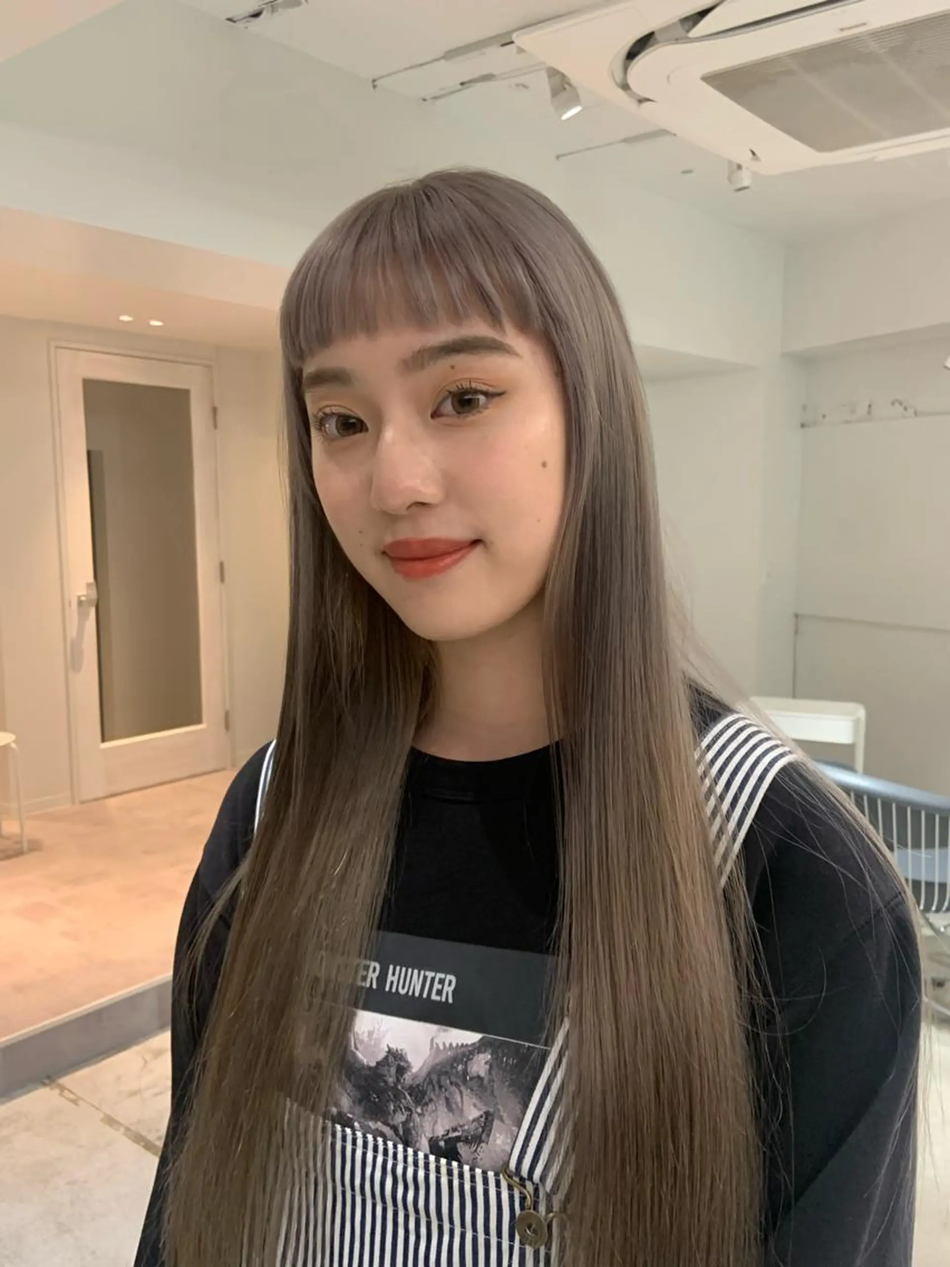 ロング カラー 透明感カラー グレージュ UNU【ユヌ】所属・＊UNU＊ RICOのヘアスタイル