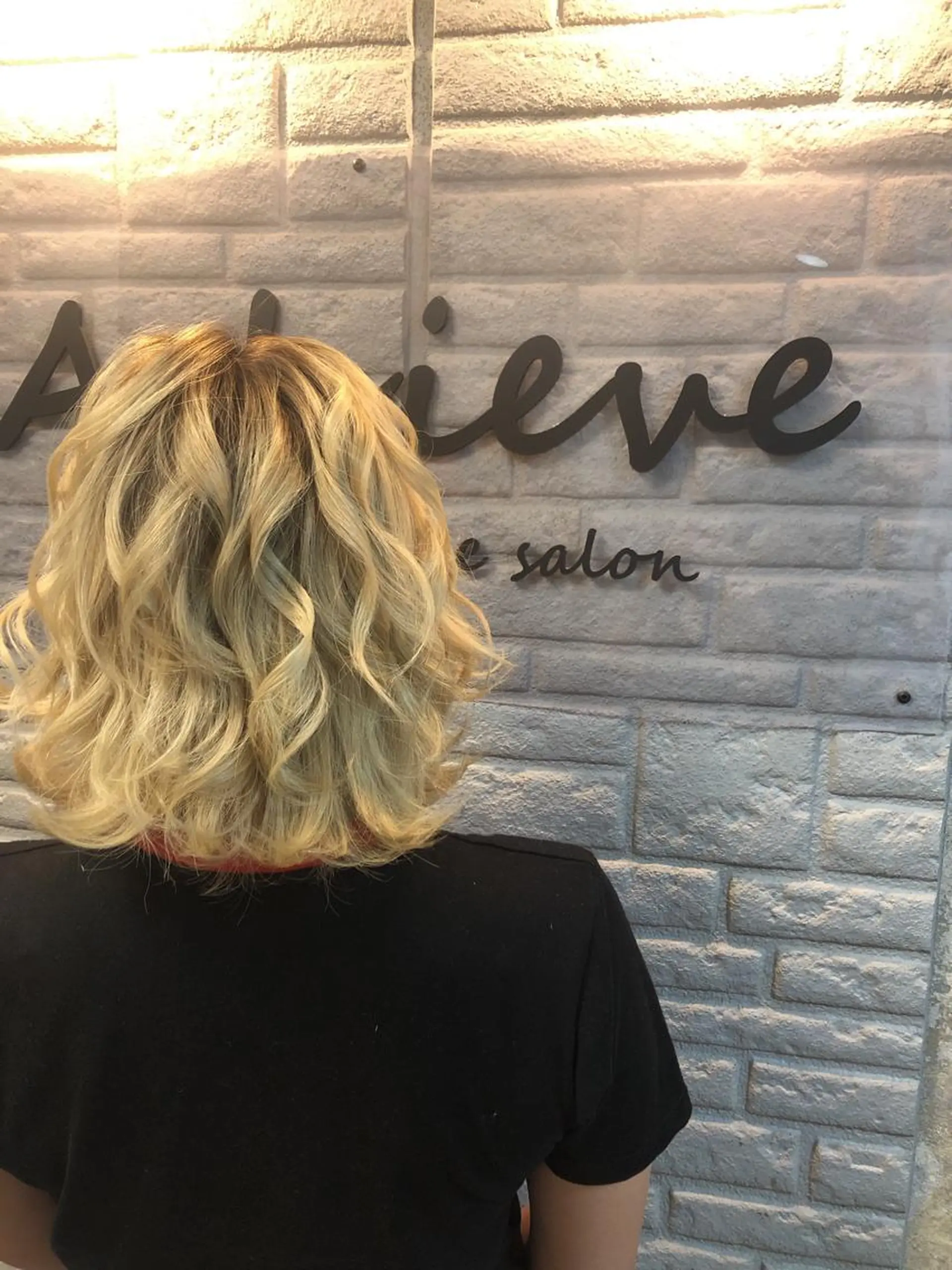 ミディアム ヘアアレンジ Achieve 三ノ宮のヘアスタイル
