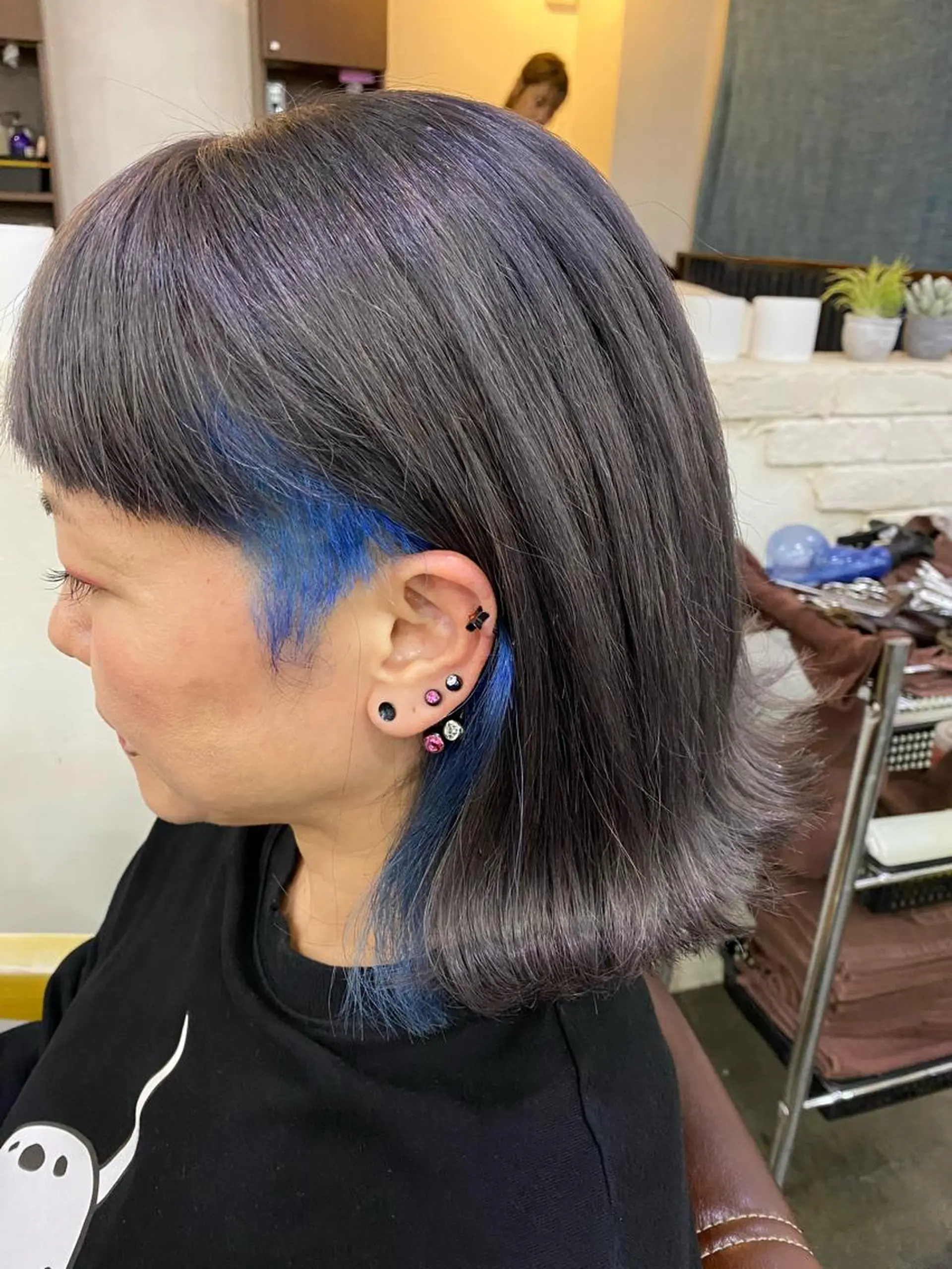 ミディアム カラー ヘアアレンジ 【艶髪×韓国風】 毛流れ職人 RYOのヘアスタイル